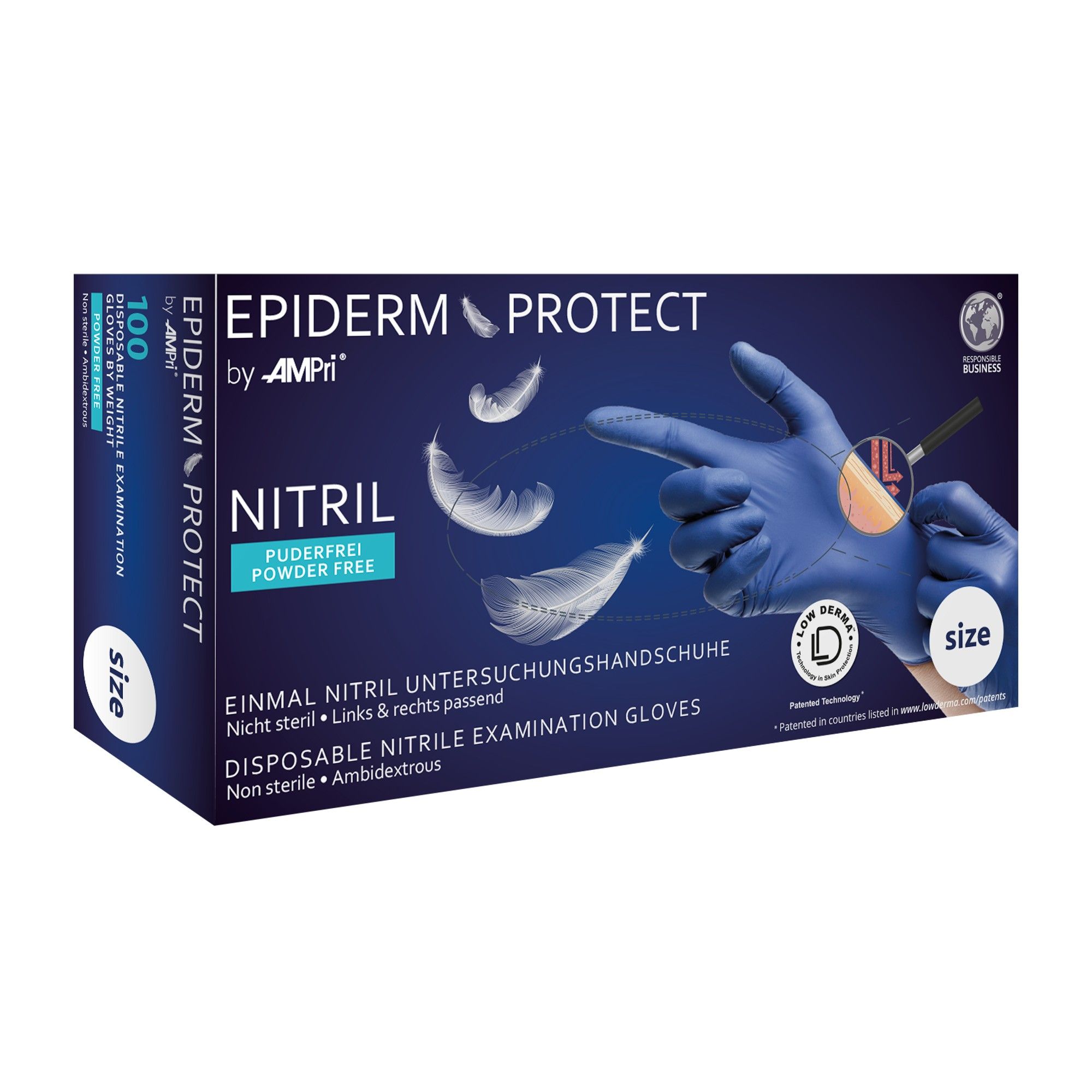 Epiderm Protect - Nitril-Untersuchungshandschuh M 100 Stk. St Handschuhe