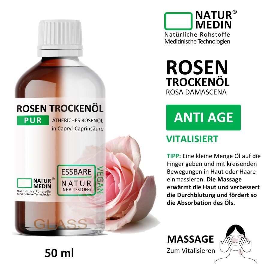 NATURMEDIN® Gesichts Öl Rose Körper Body Öl