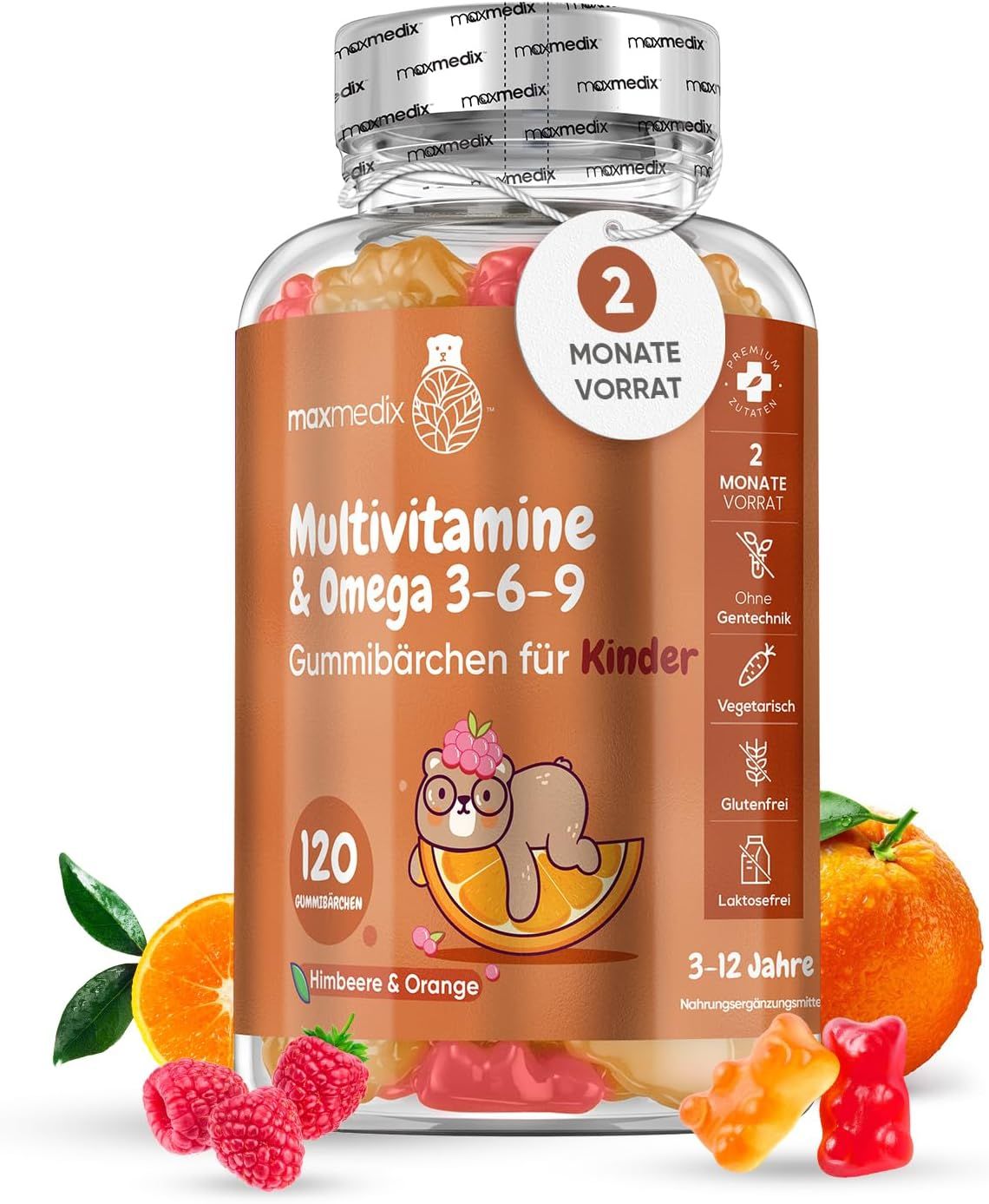 maxmedix Multivitamin Gummibärchen für Kinder