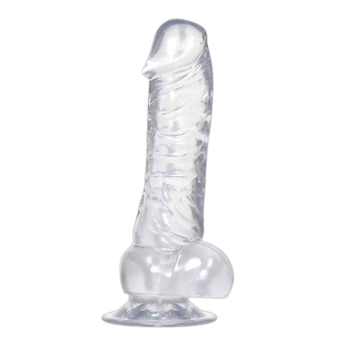 Naturdildo: Crystal Clear mit Saugfuß