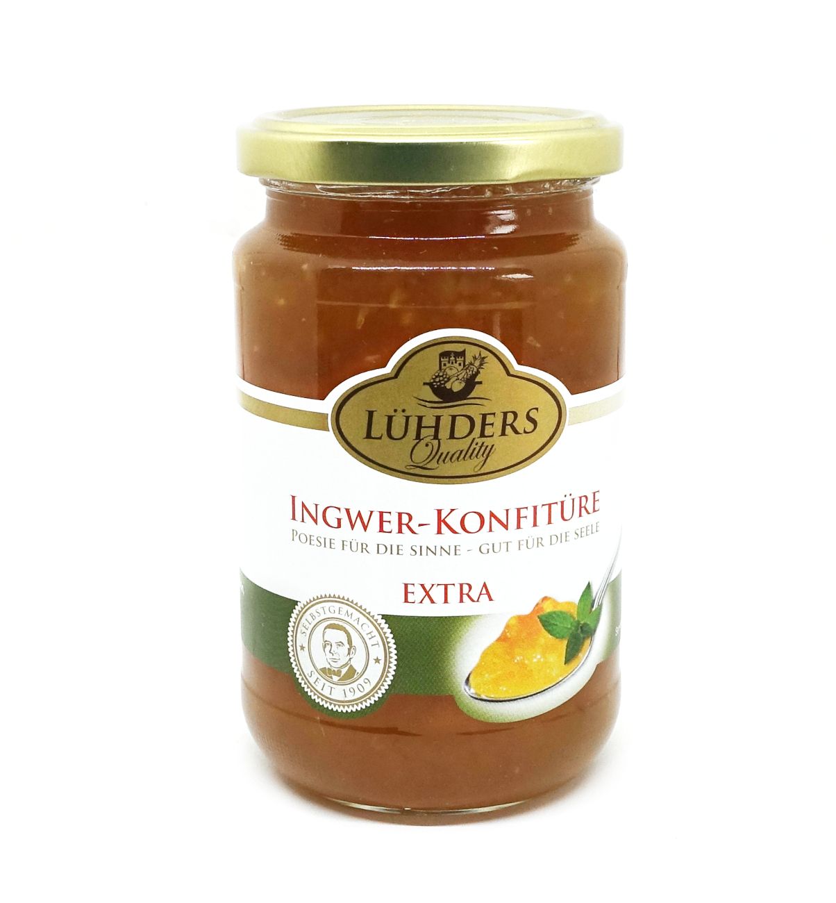 LÜHDERS Ingwer Konfitüre Extra im Glas 0,45 kg - Shop Apotheke