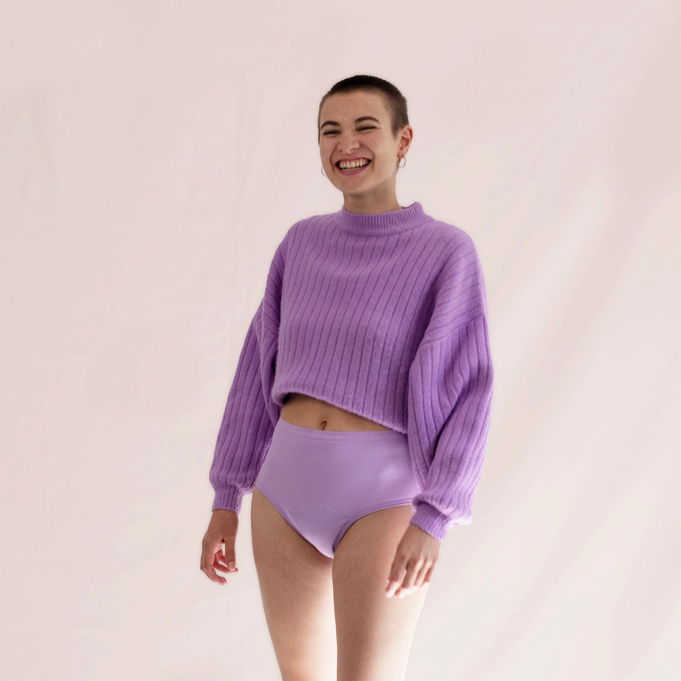 MYLILY Periodenunterwäsche - High Waist Flieder M