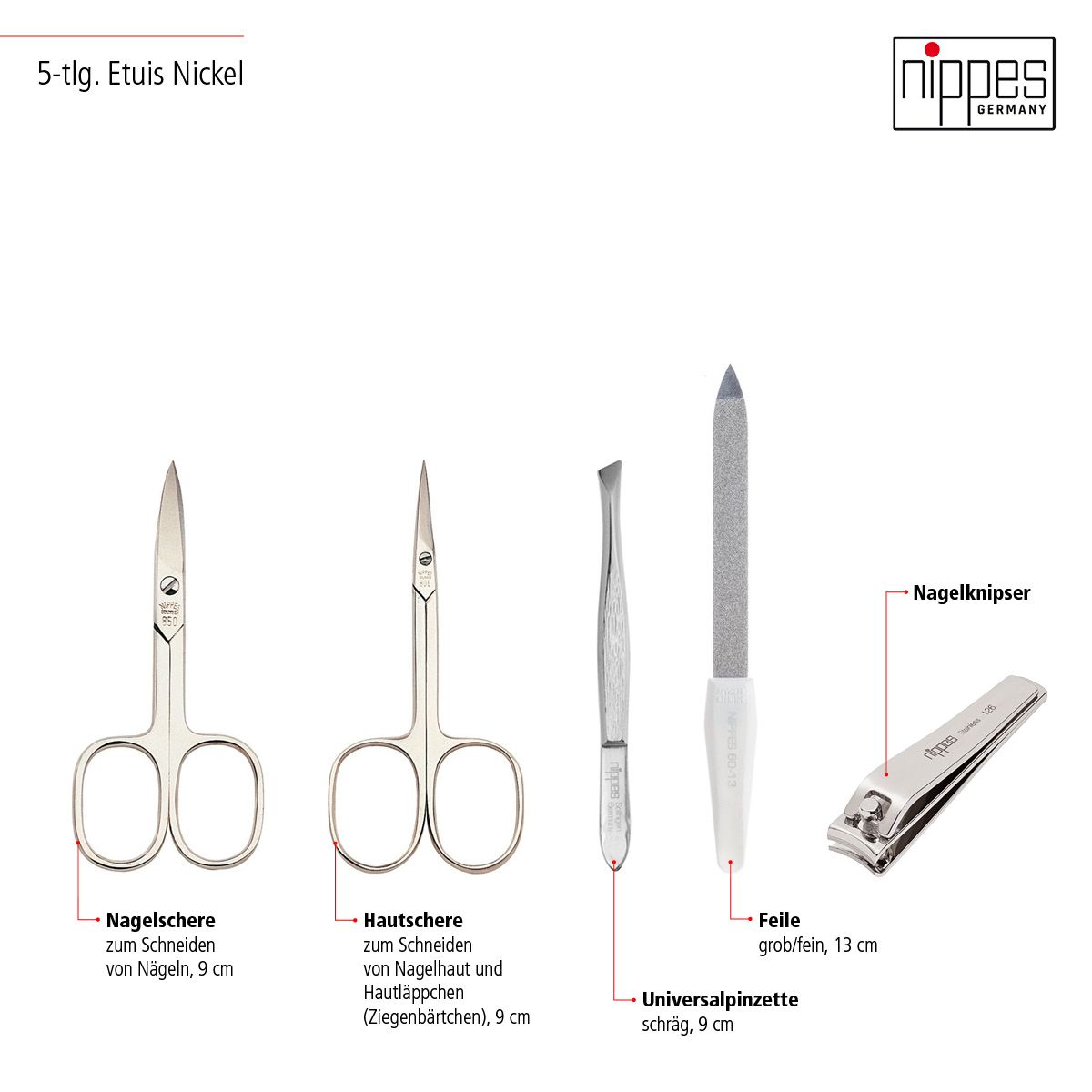 nippes Solingen  Rahmen-Manikür-Etui RAUTE