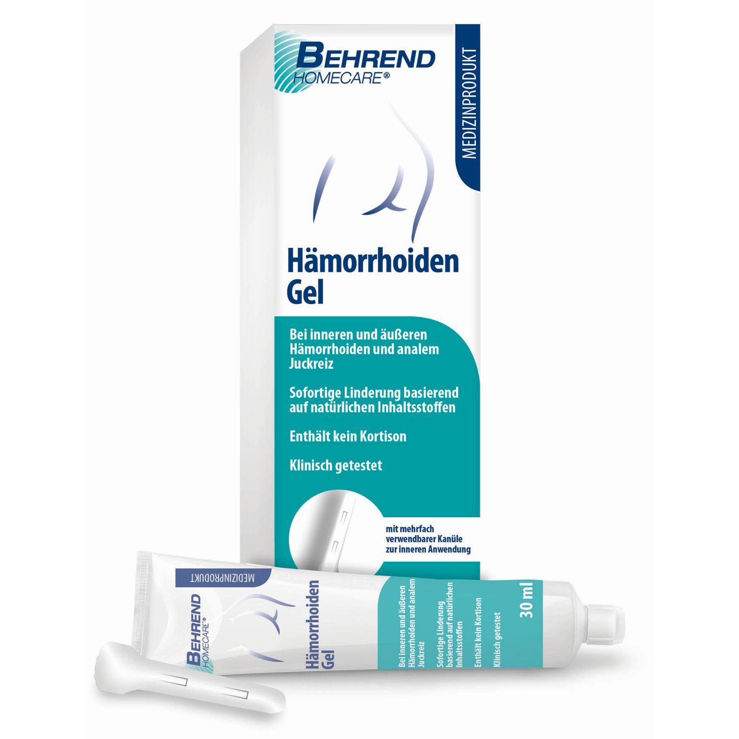 Behrend Hämorrhoiden Gel - bei inneren & äußeren Hämorrhoiden, Analjucken, Analfissuren & Proktitis – Hämorrhoiden Salbe