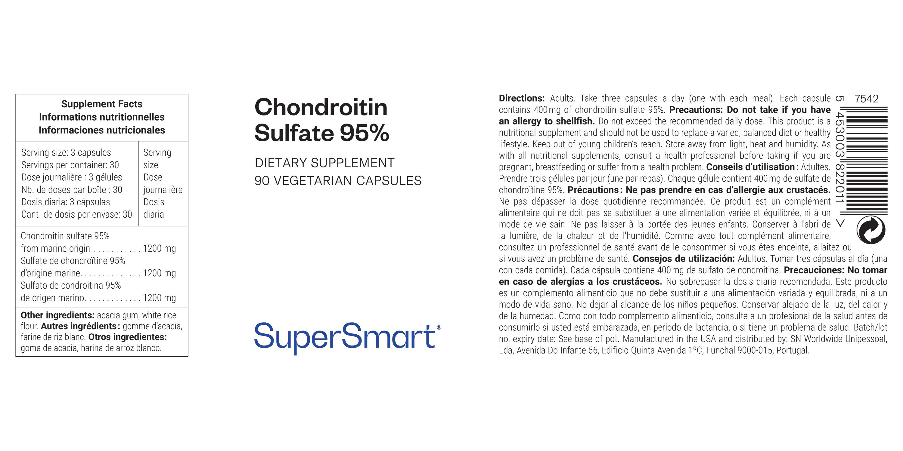 Chondroitinsulfat 95 % - SuperSmart