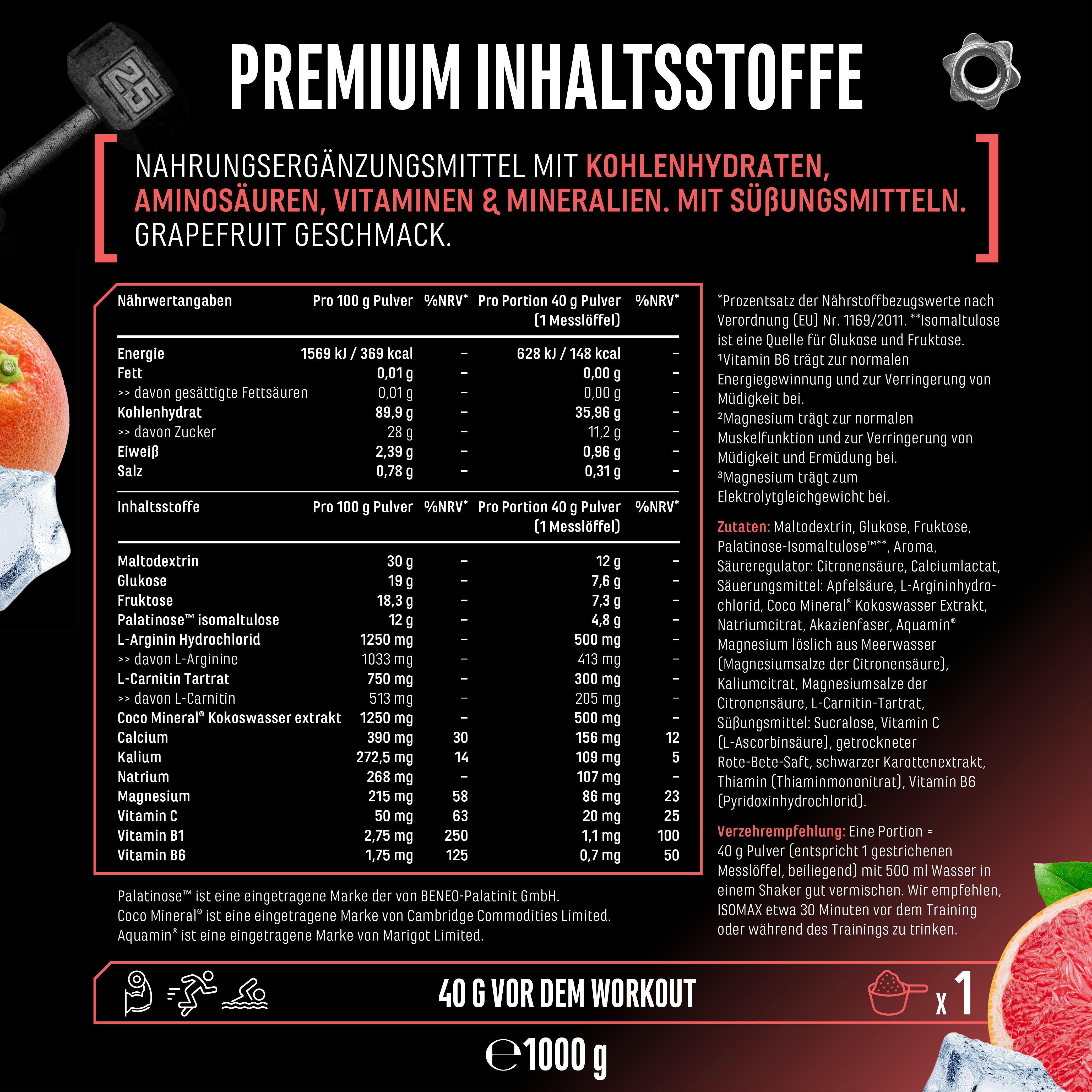 GEN Isomax Endurance & Recovery Drink