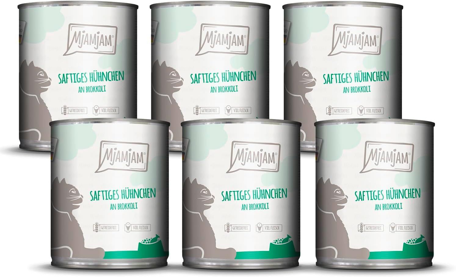 MjAMjAM - saftiges Hühnchen an Brokkoli 6x800 g Futter