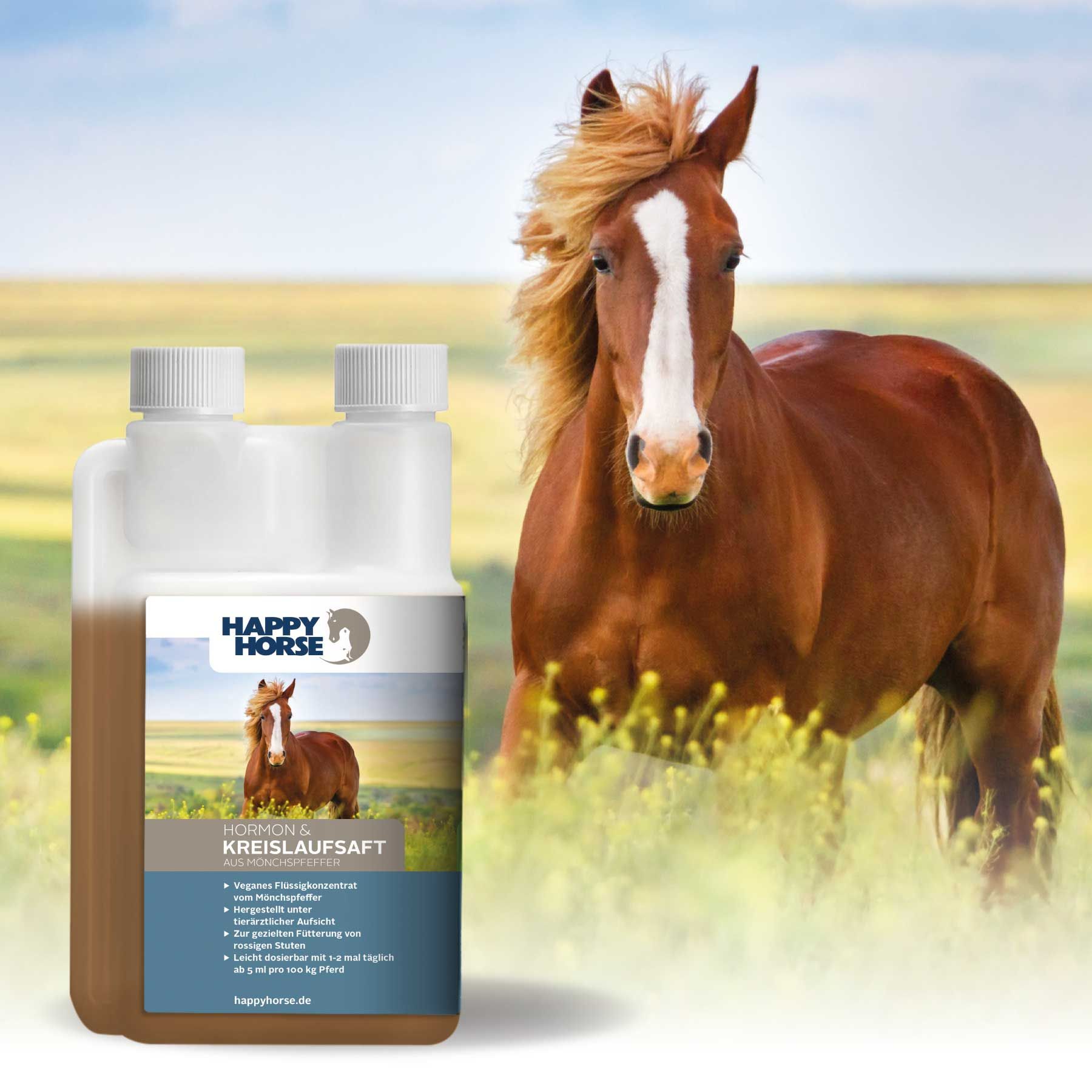 Happy Horse Hormon & Kreislaufsaft 1.000 ml ABVERKAUF