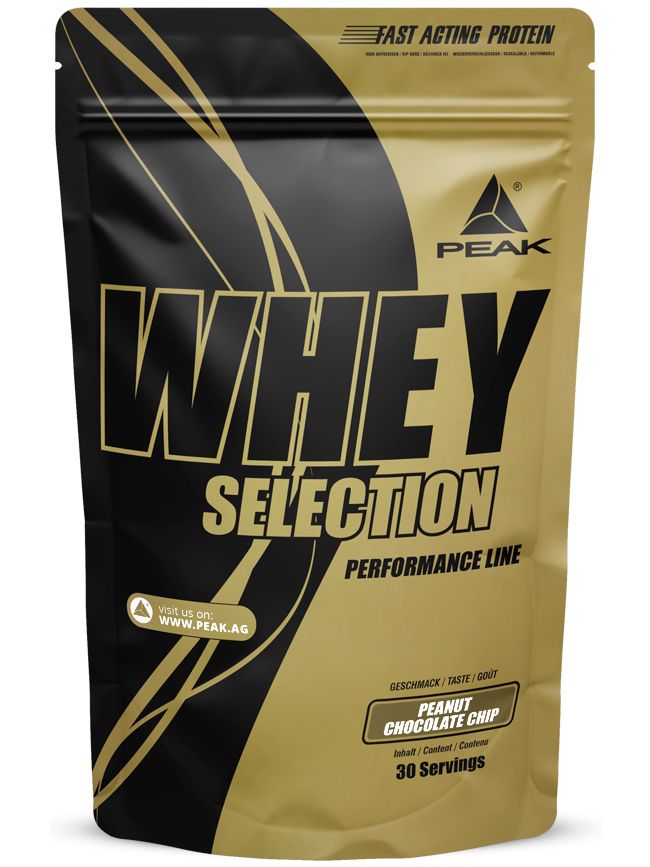 PEAK Whey Selection - Geschmack Peanut Chocolate Chip
