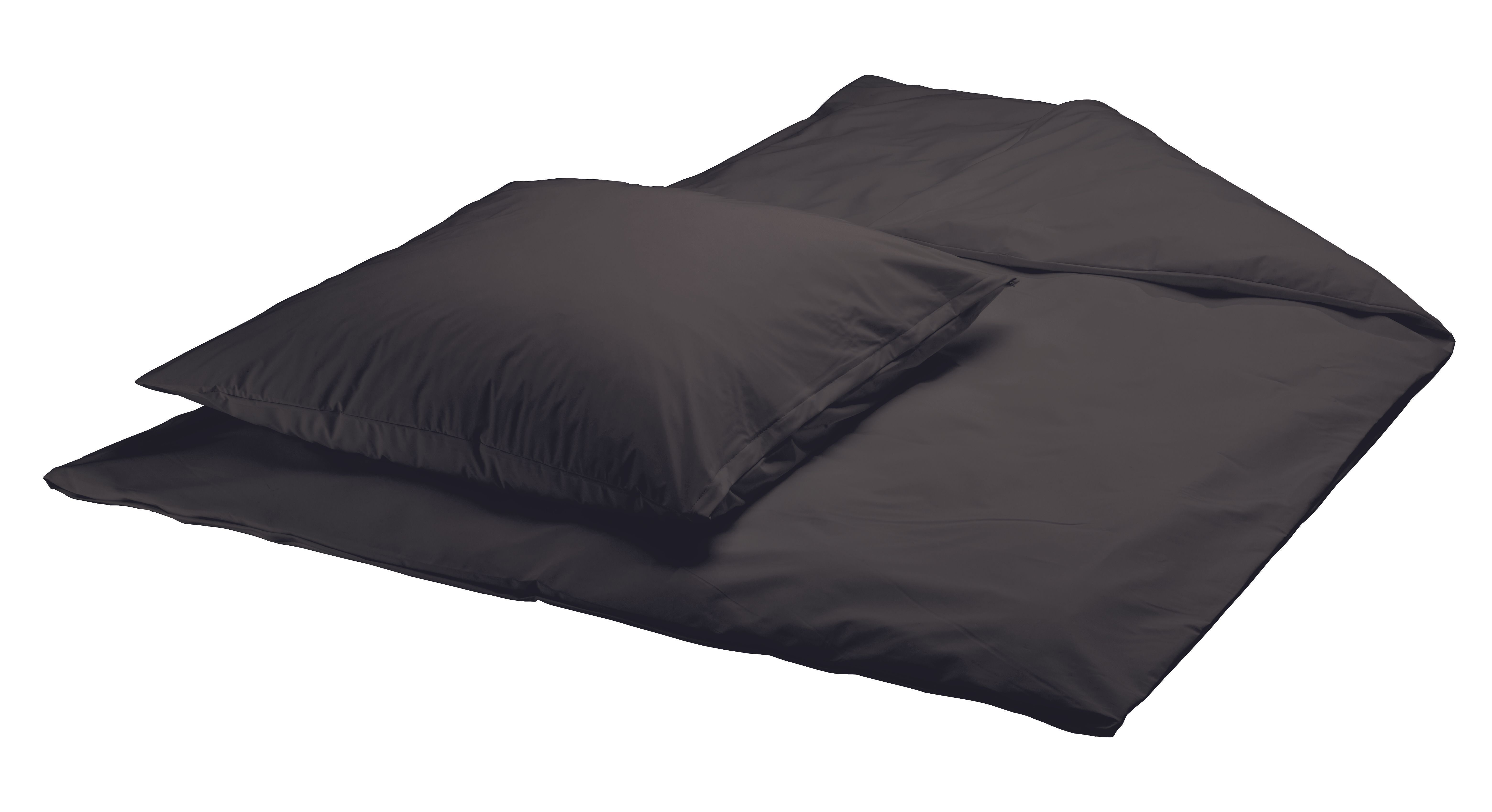 Dunkelgraues Kissen und Kissenbezug. Quadratische Form.