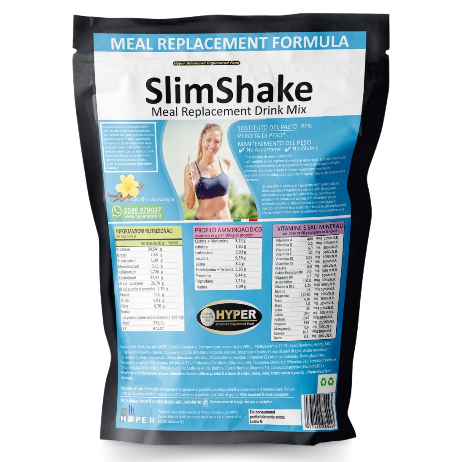 HYPER sostituto di pasto Slim Shake Vaniglia