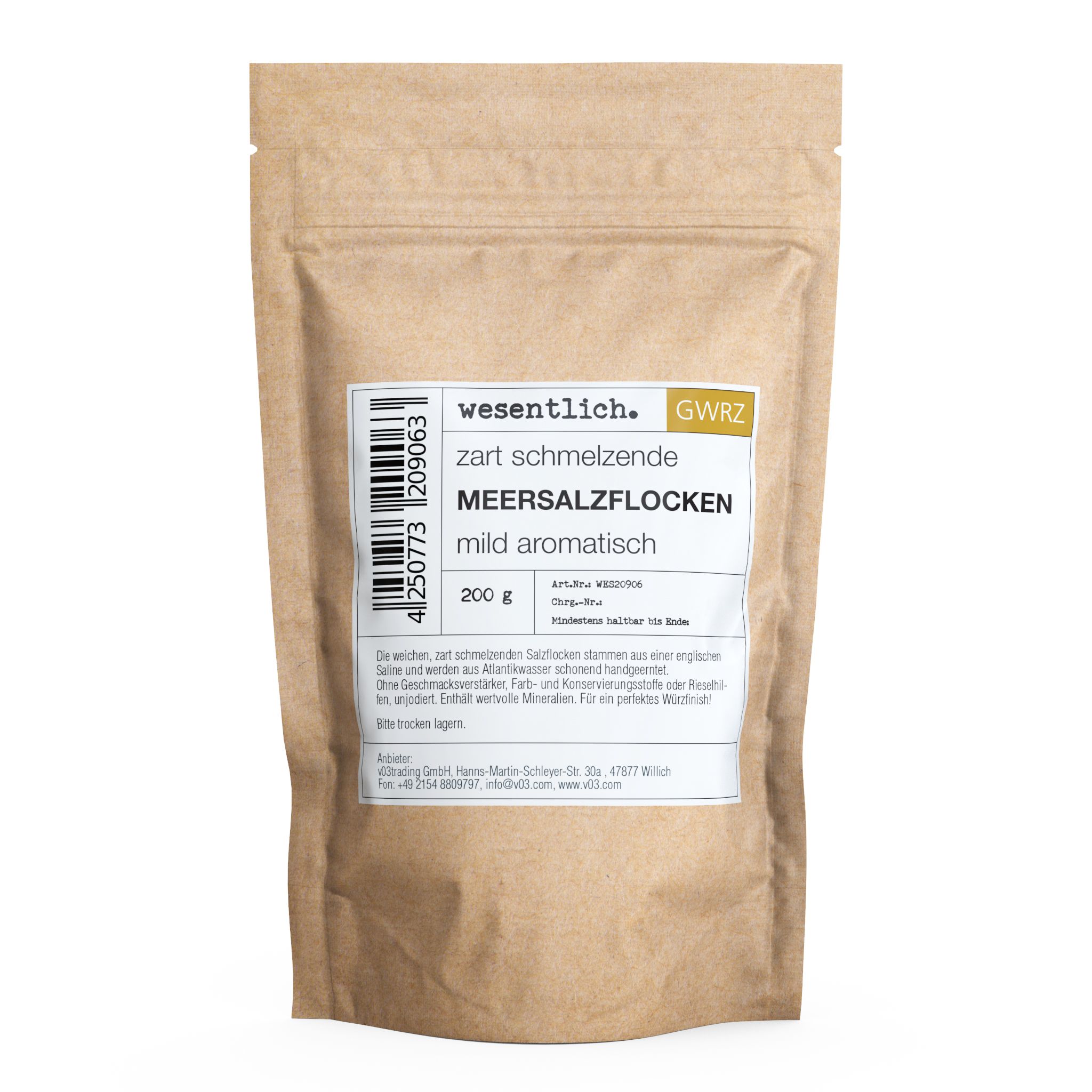 Salzflocken von wesentlich.