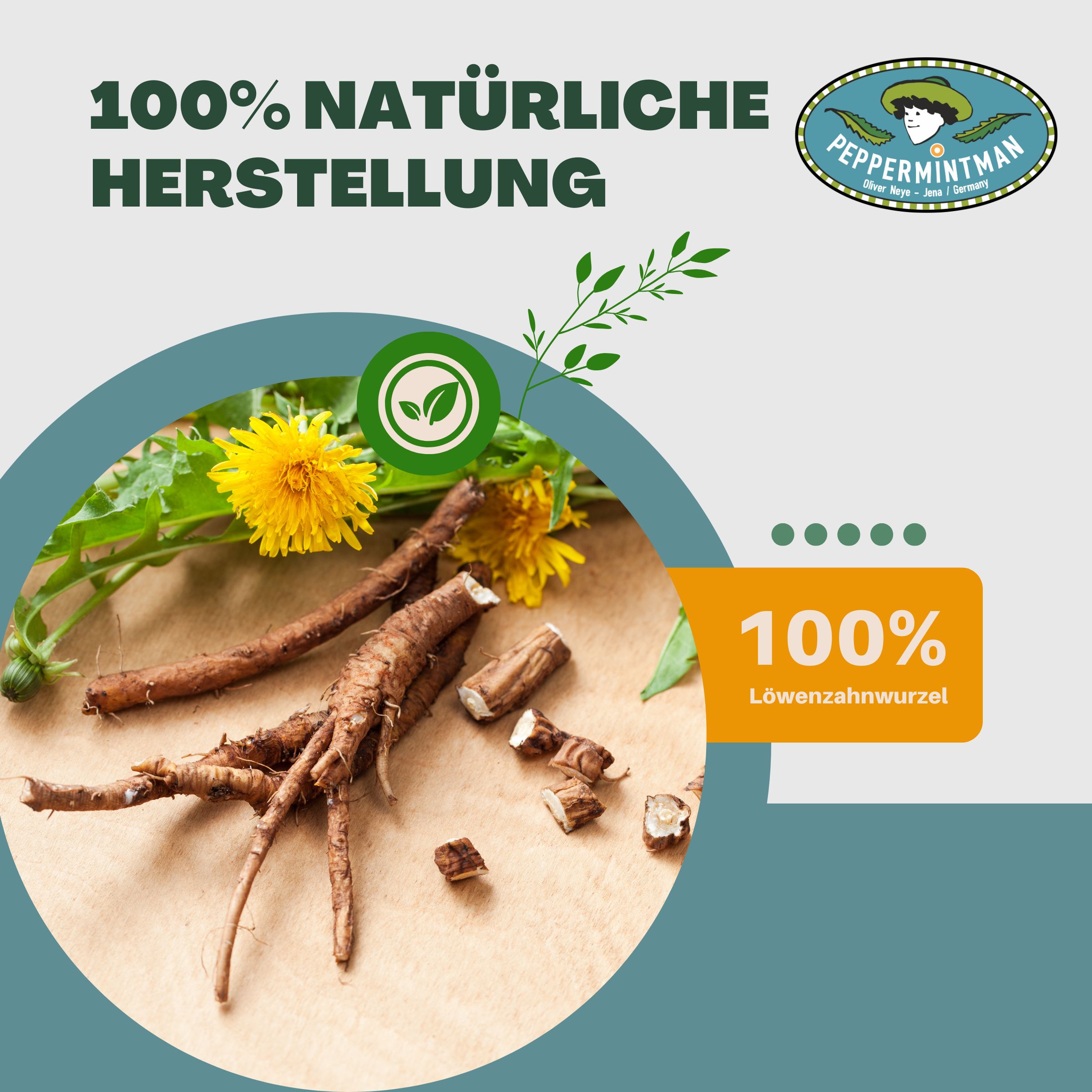 PeppermintMan Löwenzahnwurzel Tee