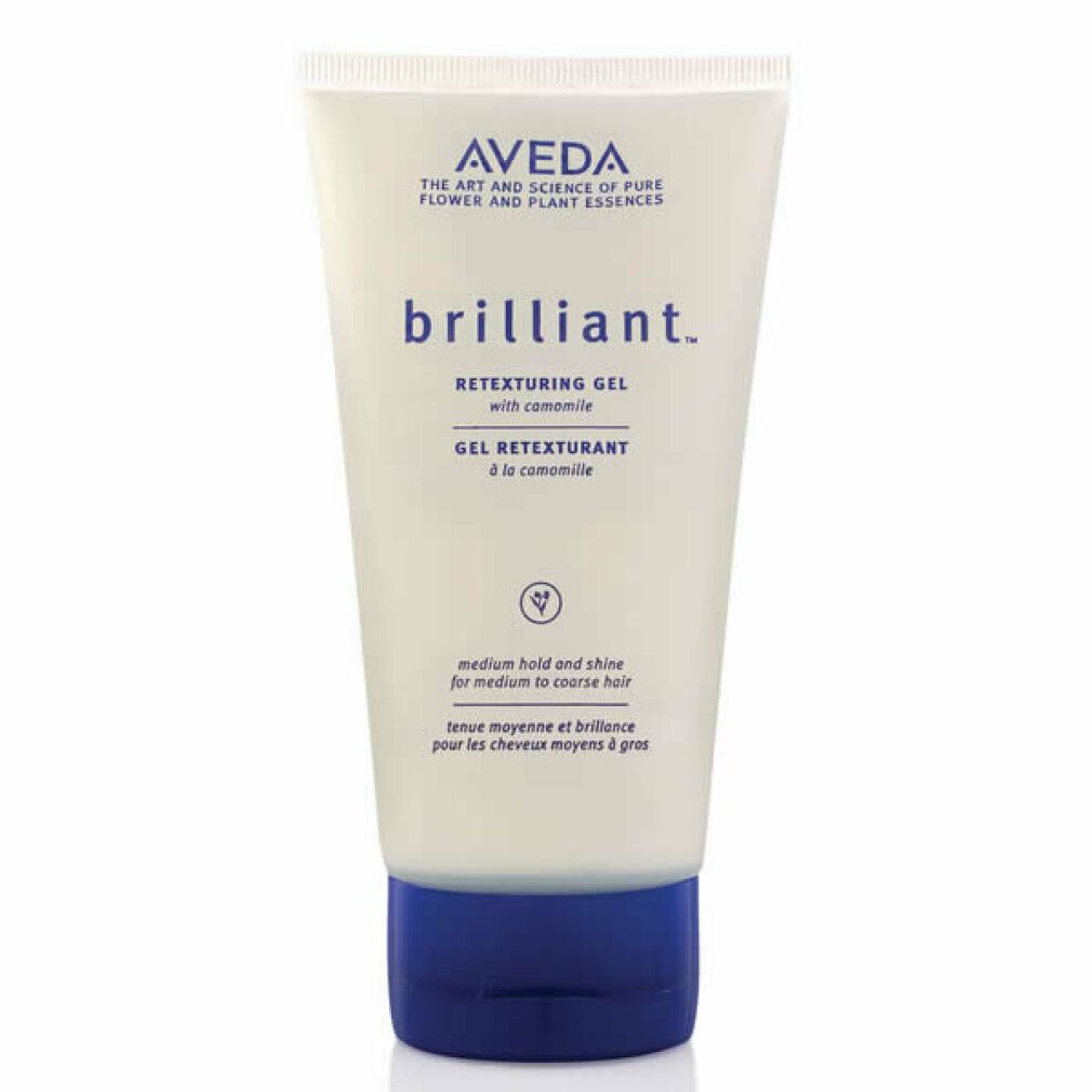 Weiß-blaue Tube mit Produktnamen und Markennamen. Text: Brilliant Retexturing Gel mit Kamille.
