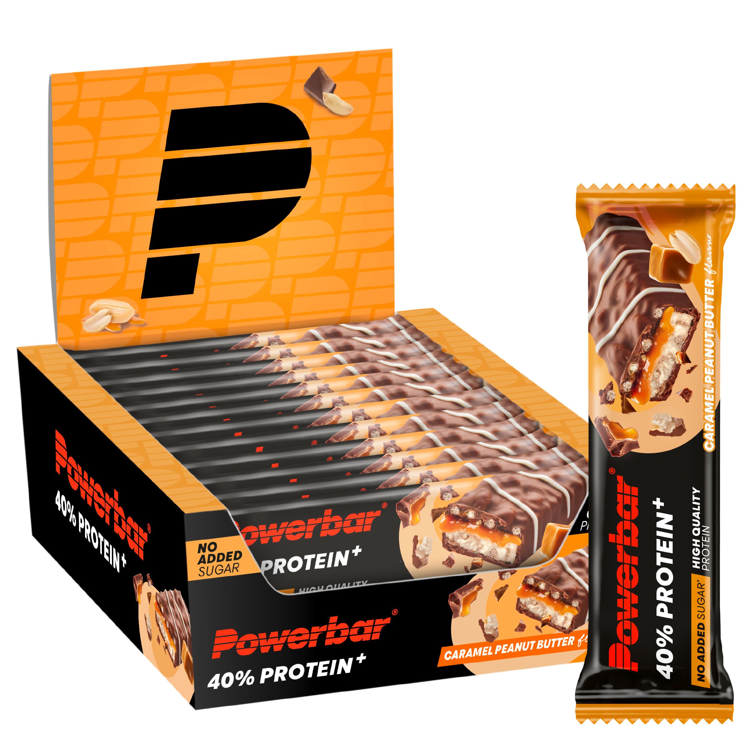 POWERBAR High Protein Riegel Caramel Peanut Butter 40% Protein + Crisp
