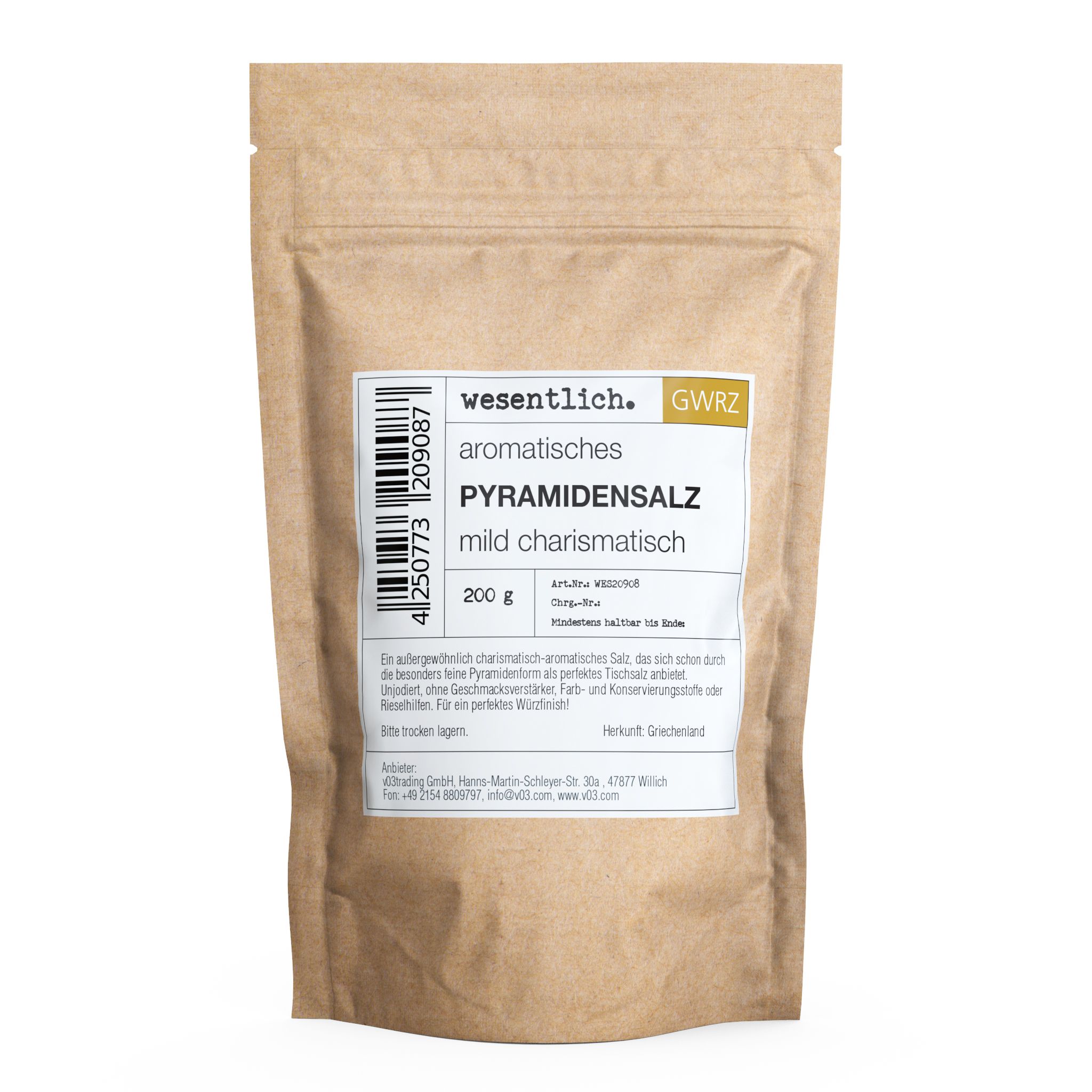 Pyramidensalz wesentlich.
