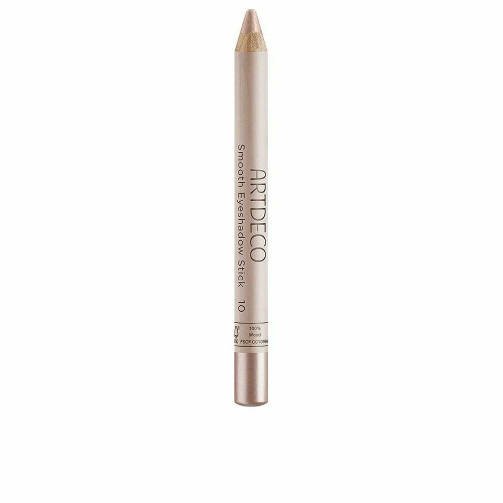 Artdeco Smooth Eyeshadow Stick. Stift in hellem Farbton. Aufschrift: Smooth Eyeshadow Stick 10. Mit metallischem Verschluss.