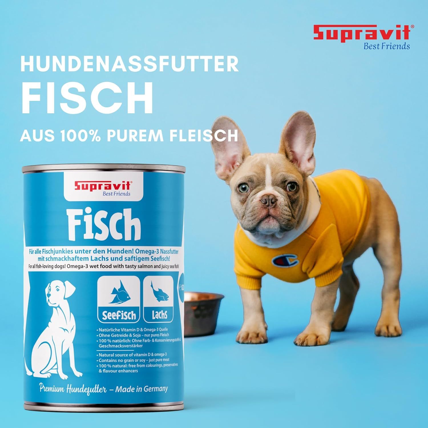 Supravit Hundenassfutter Dosenfutter für Hunde