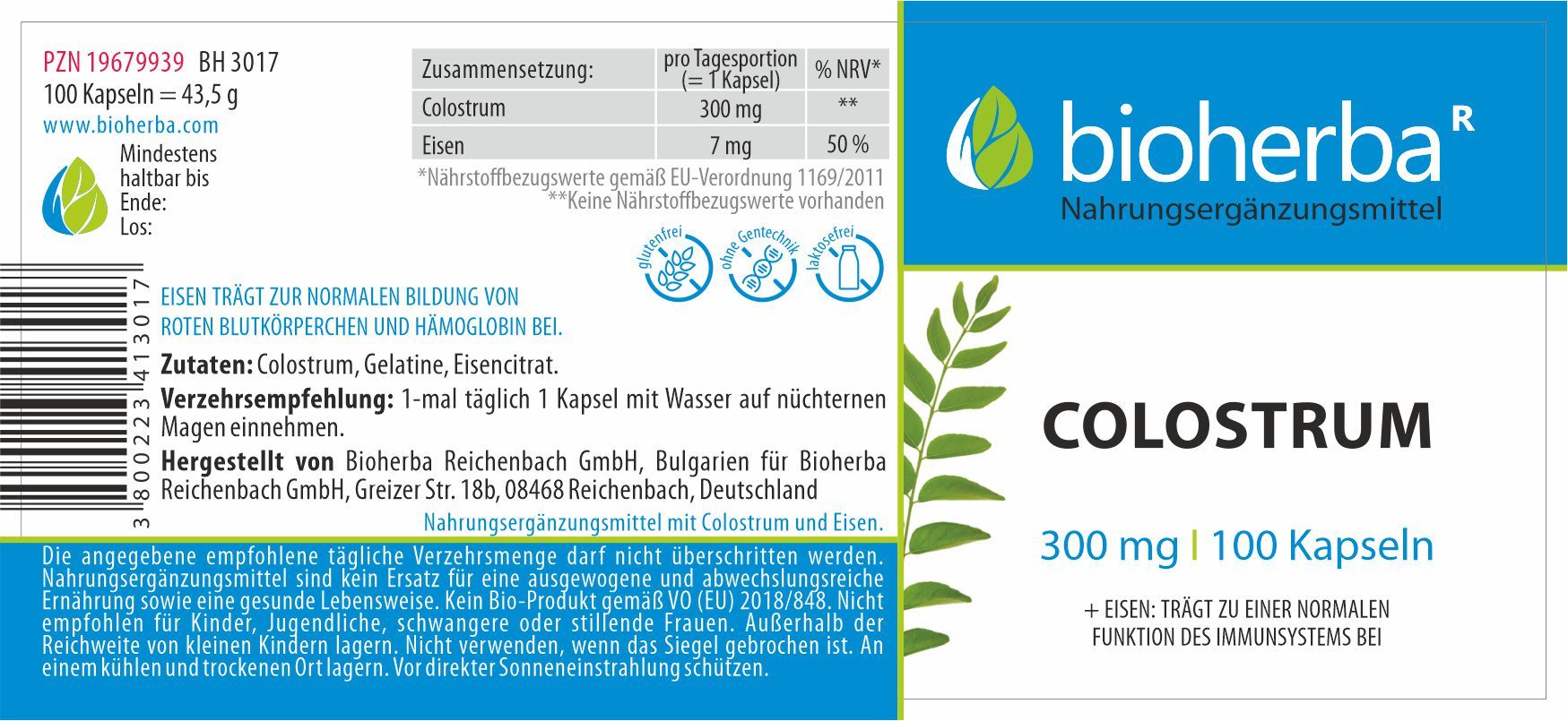 Bioherba Colostrum Kapseln