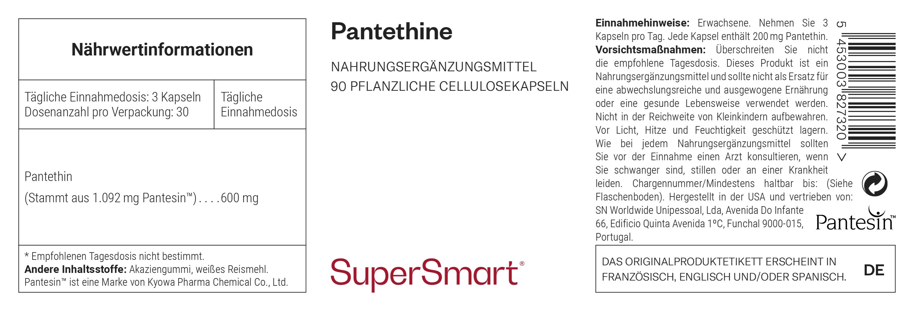 Pantethin - SuperSmart