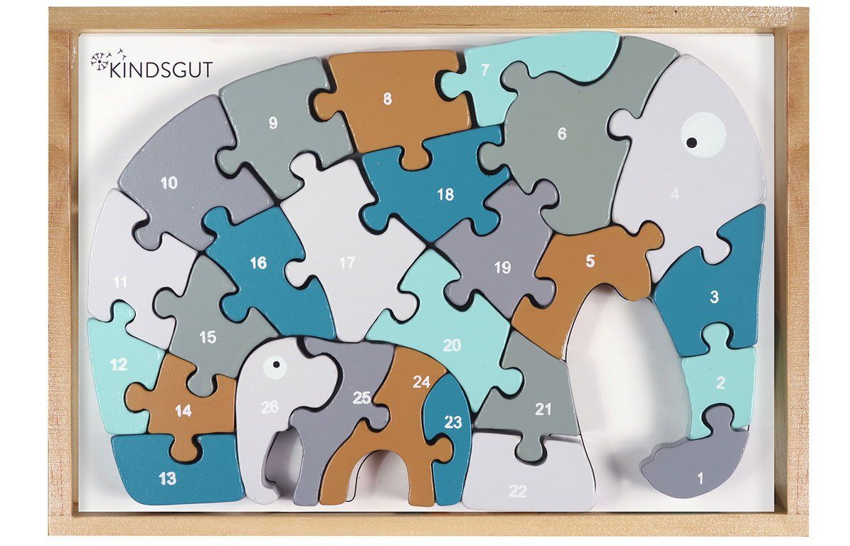 Kindsgut Buchstaben-Puzzle Elefant