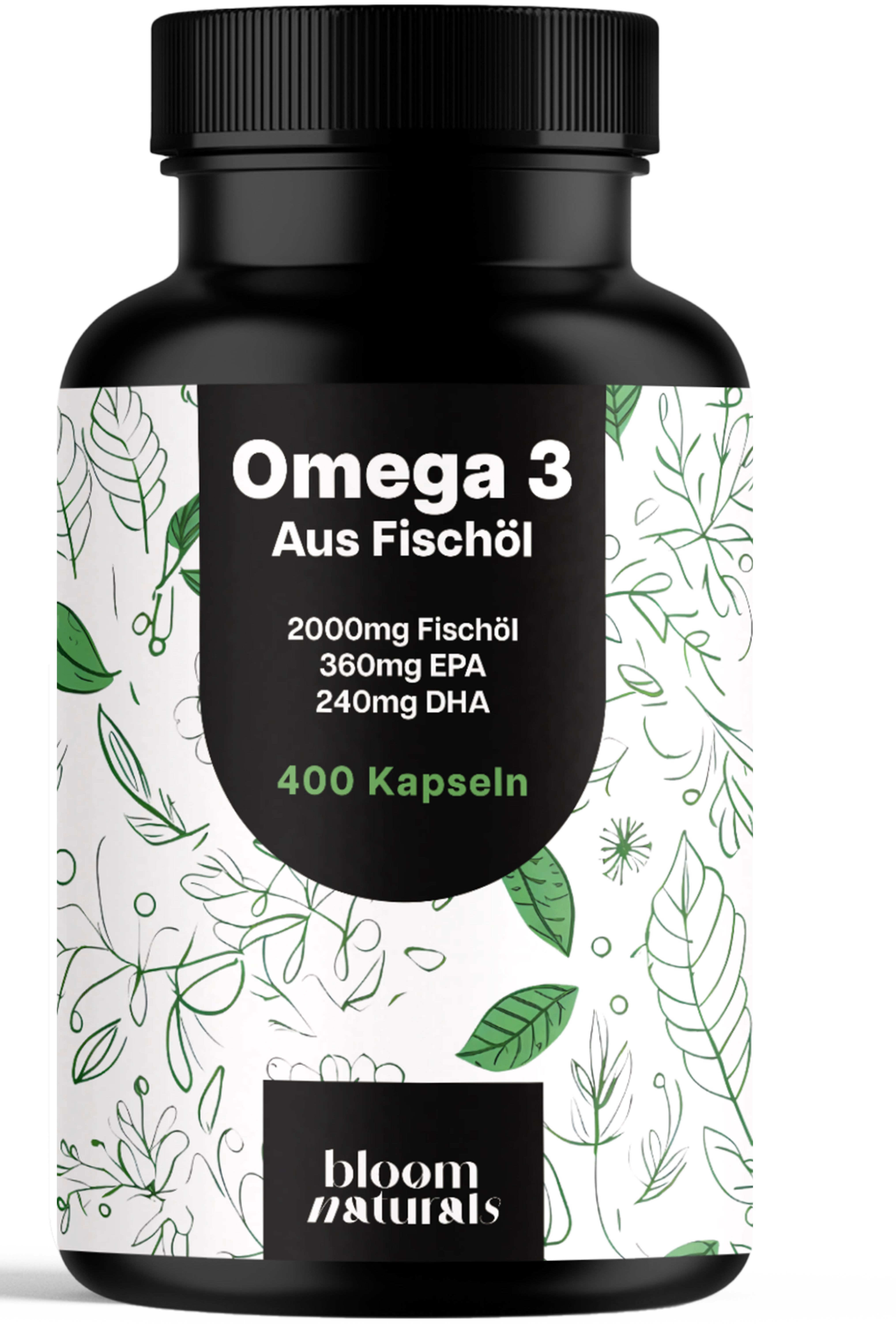 Bloom Naturals Omega 3 Fischöl Kapseln
