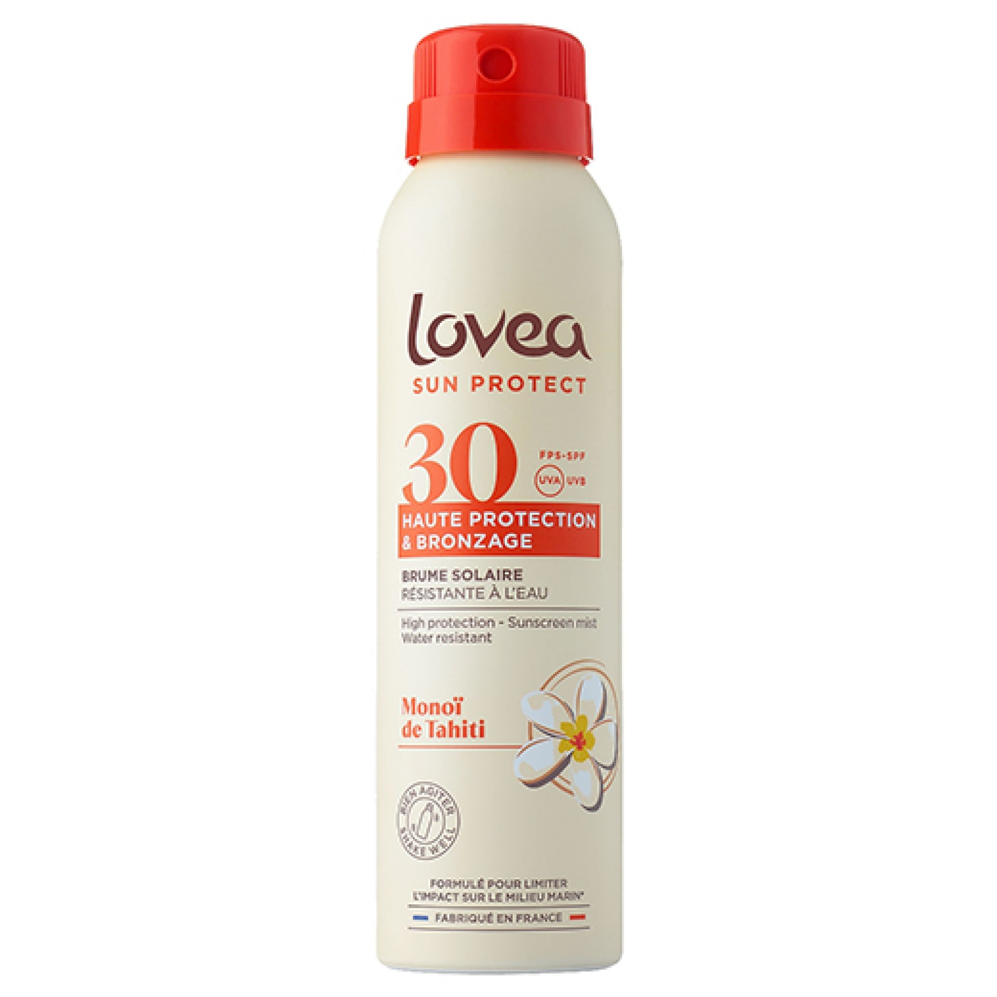 Lovea Nebel mit Hohem Schutz & Bräunung Monoï de Tahiti Spf30 1 17,2x4,5x4,5 cm