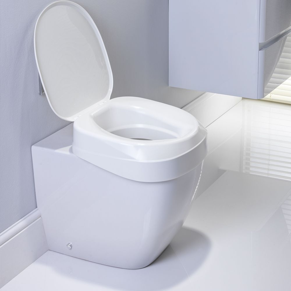 Toilettensitzerhöhung Aquatec 90 Ergo mit Deckel