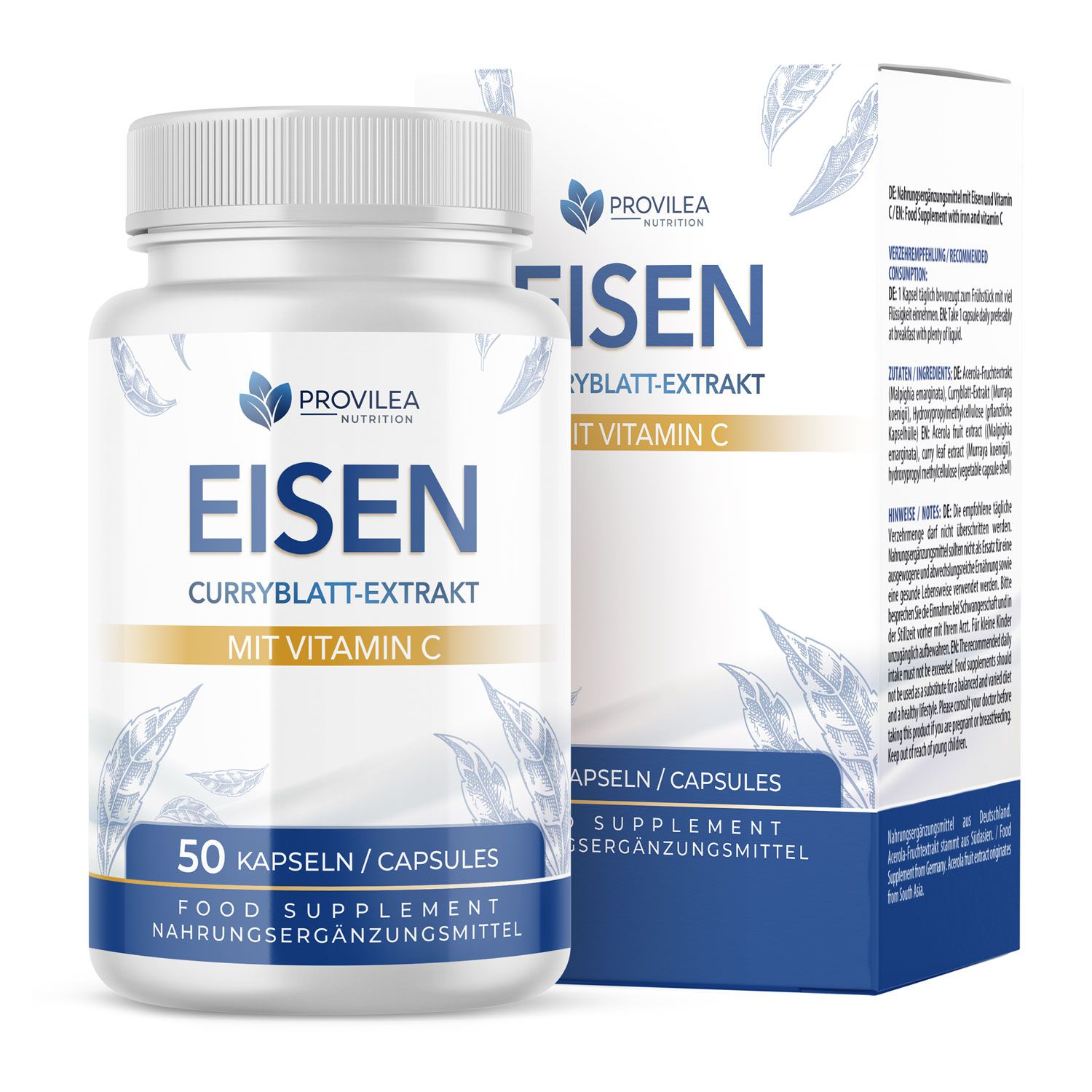 Provilea Nutrition Eisentabletten 50 St Kapseln
