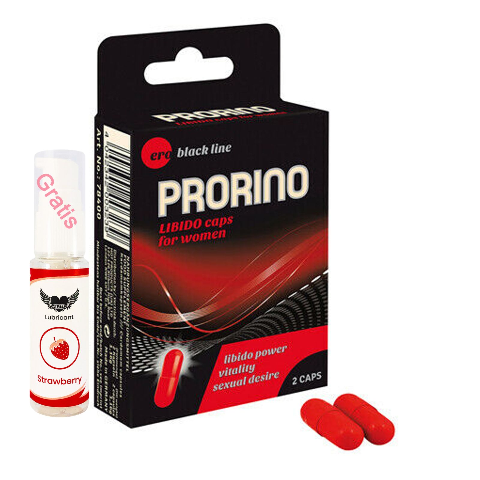 Prorino – Stimulation Libido Kapseln für die Frau 2 Stk 9 g - shop ...