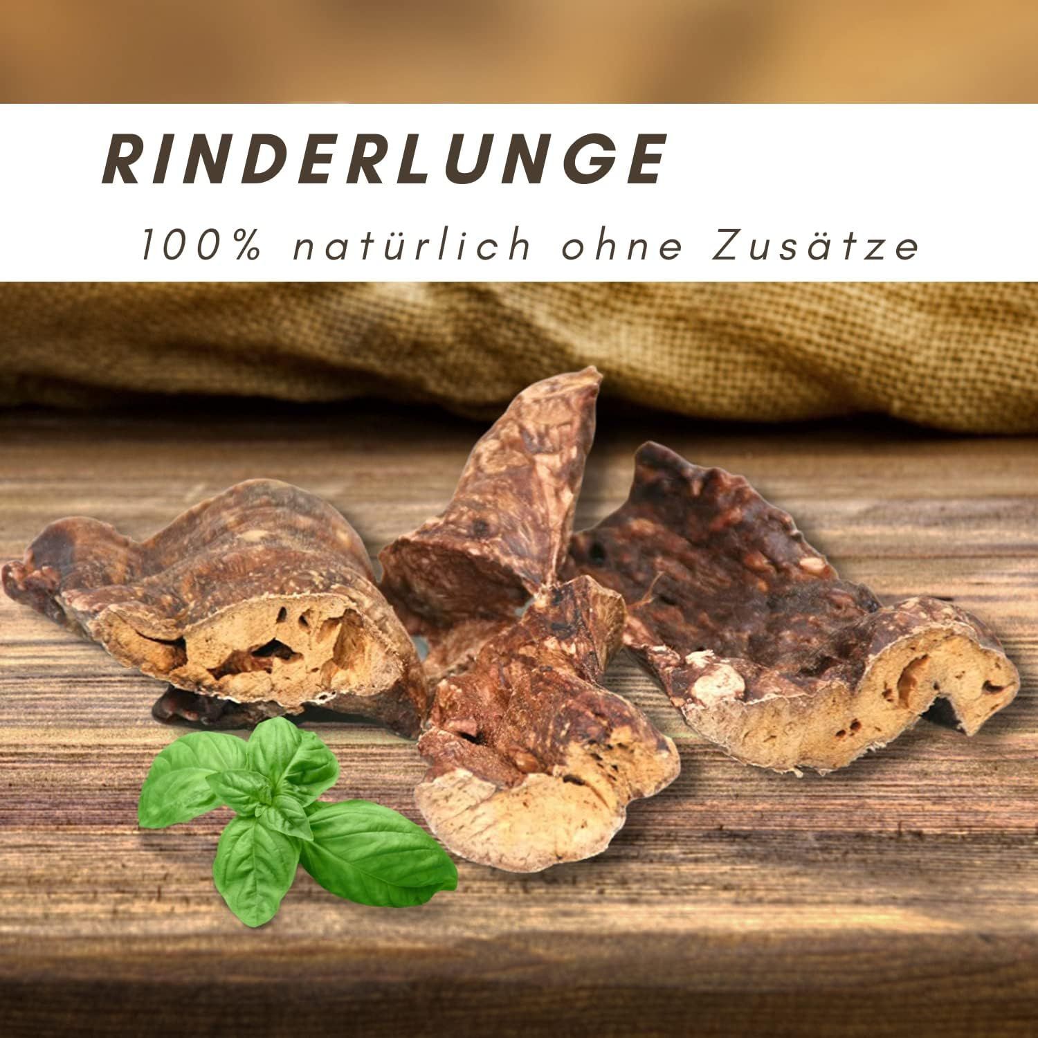 Supravit Rinderlunge für Hunde getrocknet I schmackhafte Rinderlunge als Hunde Leckerlis