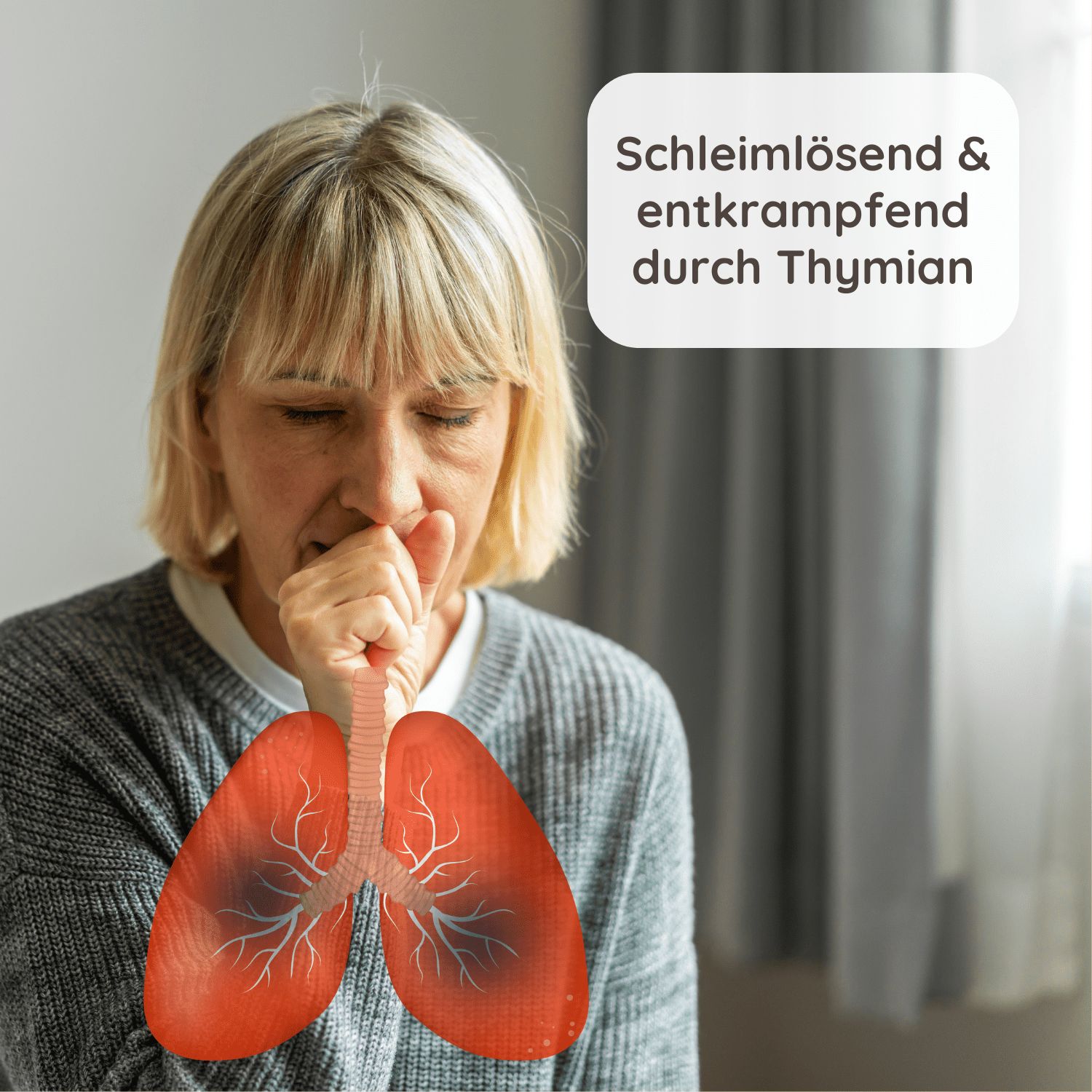 Schlosskräuter Bronchialtee mit Thymian | Hustentee bei Halsschmerzen, Husten & Erkältungen