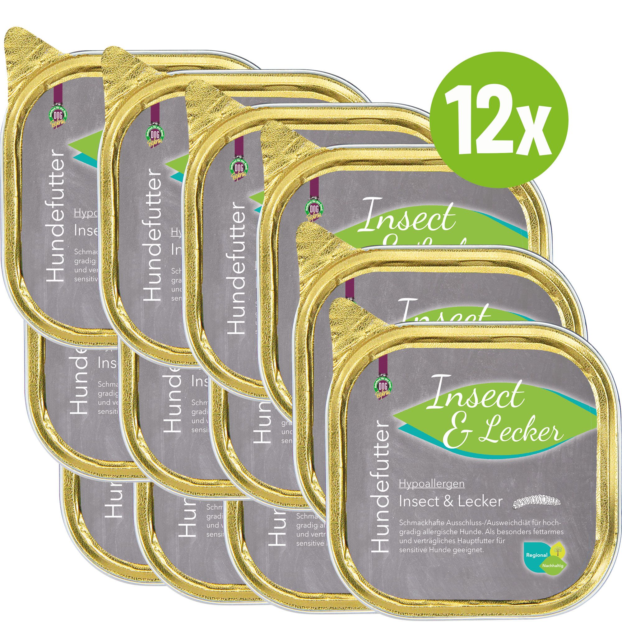 Schecker - hypoallergen - Insect - lecker - fettarm - gut verträglich - Nassfutter