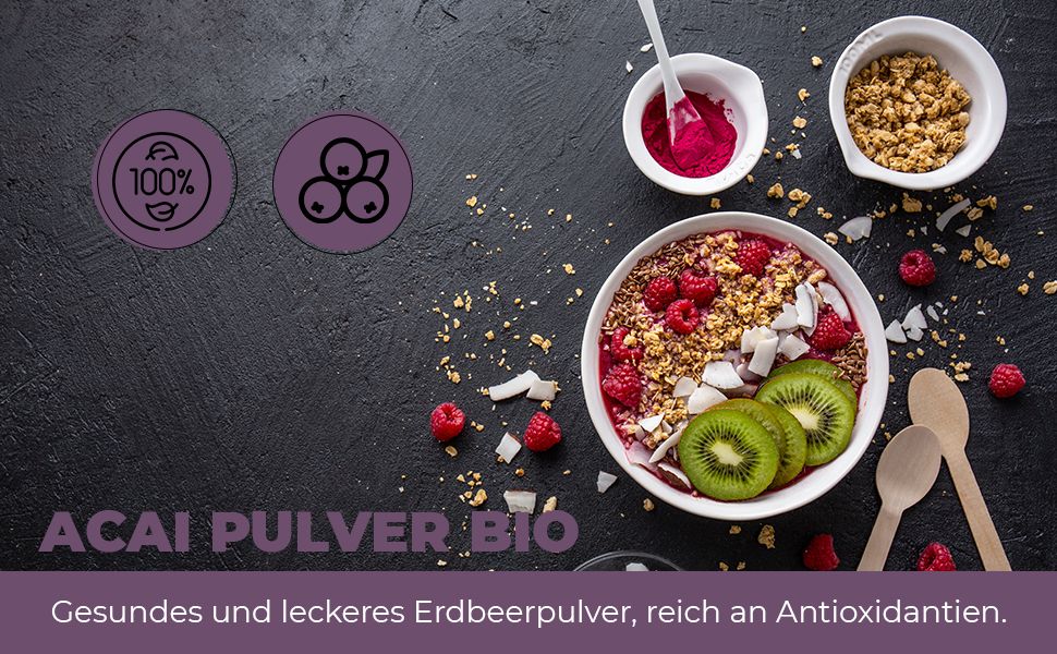 Nature's Finest Acai powder (Freeze Dried) Bio