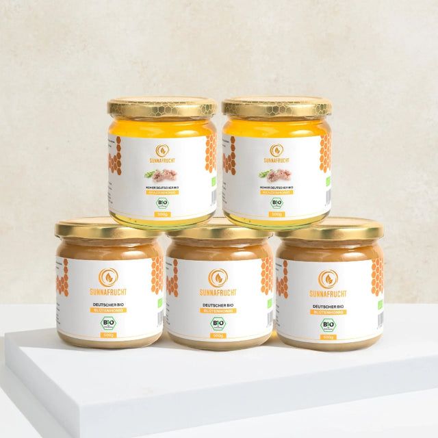 Sunnafrucht® Premium BIO Honig Bundle Akazienhonig & Blütenhonig 2500 g