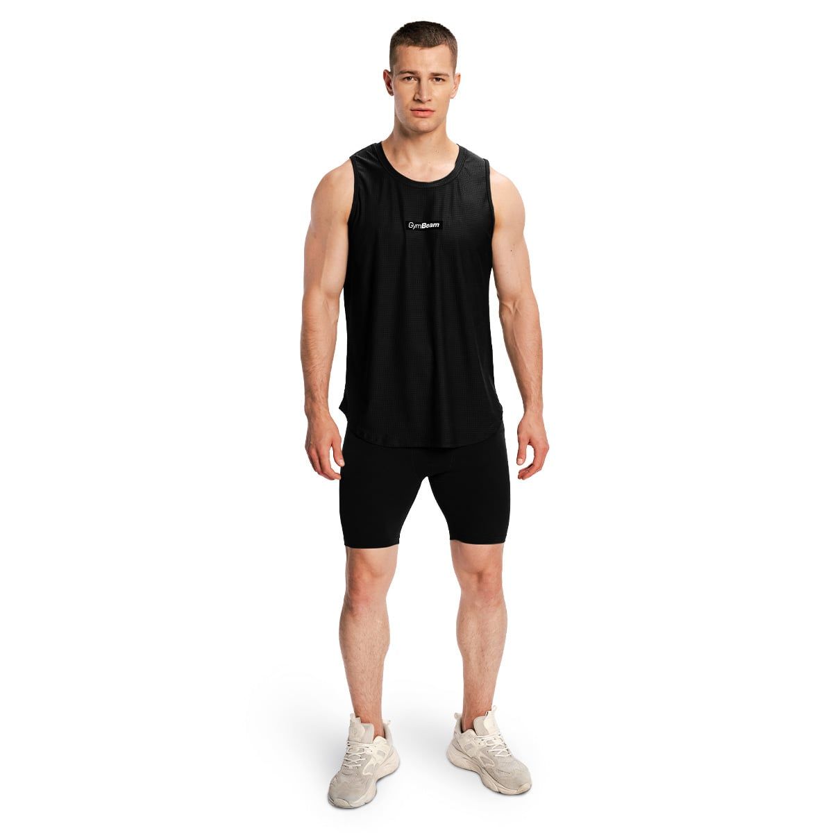 GymBeam Shorts Herren slim Combat mit Gummizug in Schwarz