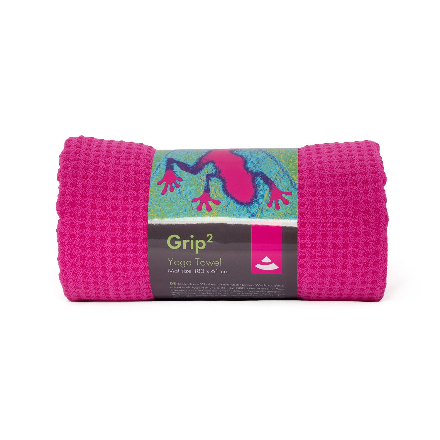 GRIP² Yoga Towel mit Antirutschnoppen, himbeer 905-H 1 St - SHOP