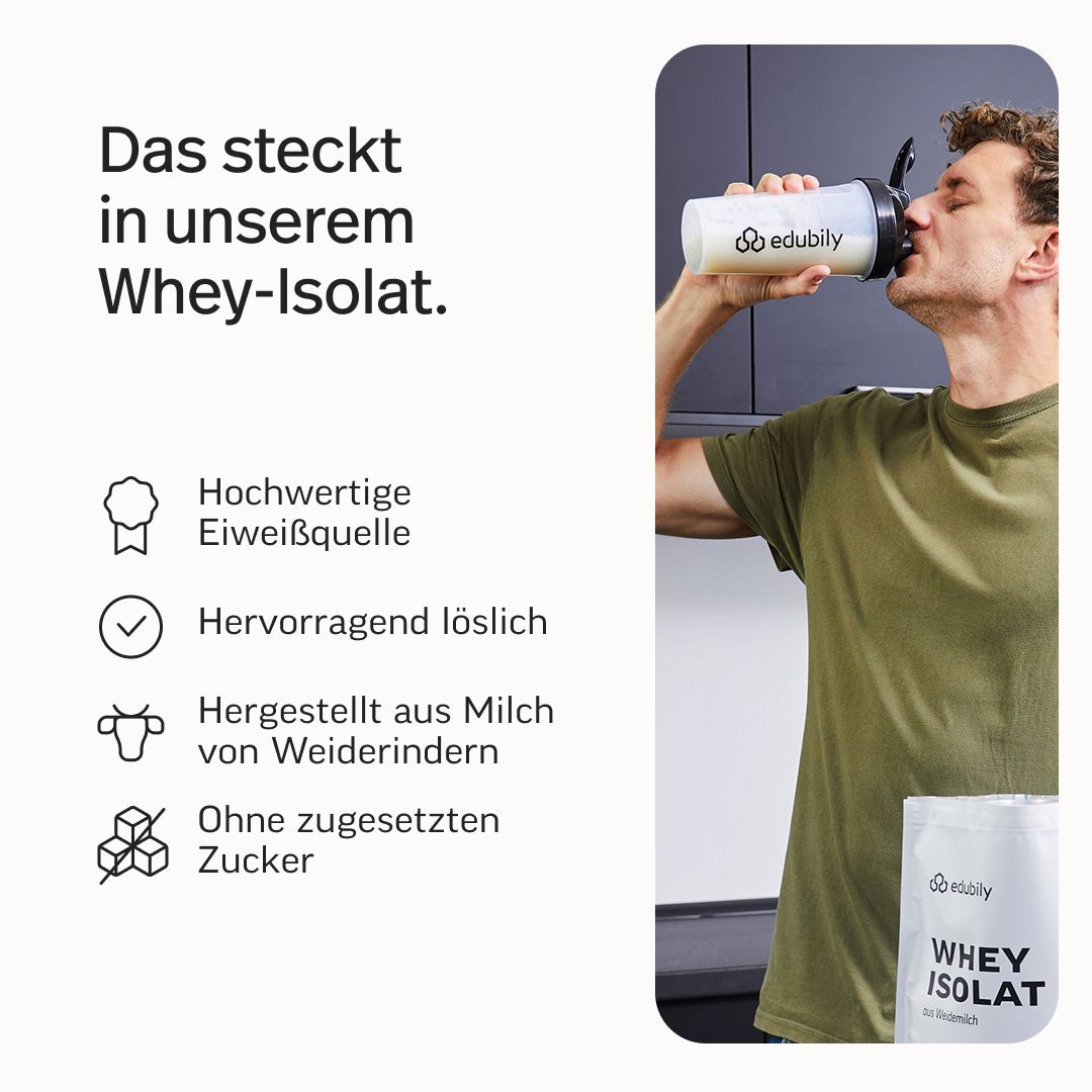 edubily® Whey Protein Isolat aus irischer Weidehaltung Kakao