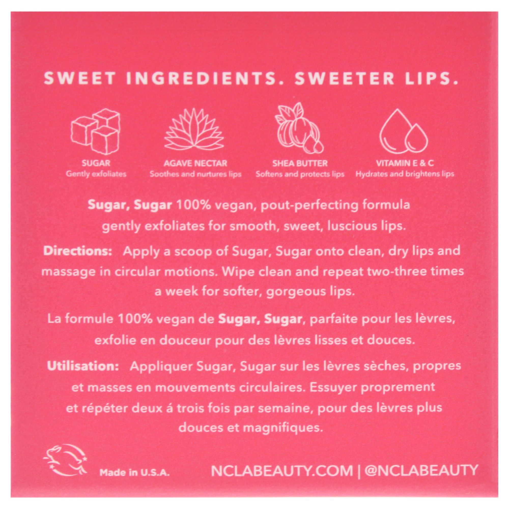 Sugar Sugar natürlicher Lip Scrub - Watermelon von NCLA