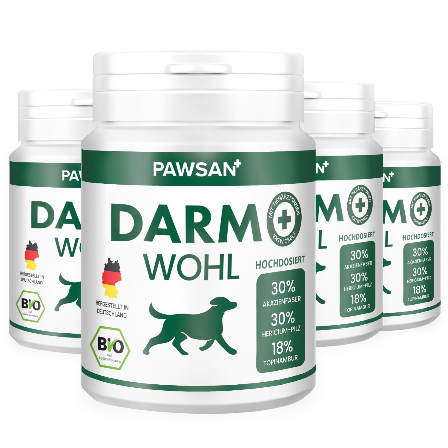 Pawsan® Darmwohl - Bio-zertifizierte Darmkur für Hunde 400 St Tabletten