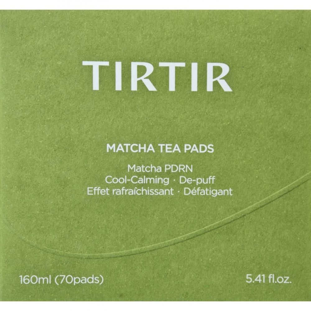 TIRTIR Matcha Tea Pads: 160ml (70 Pads). Matcha PDRN, kühlend, beruhigend, abschwellend.