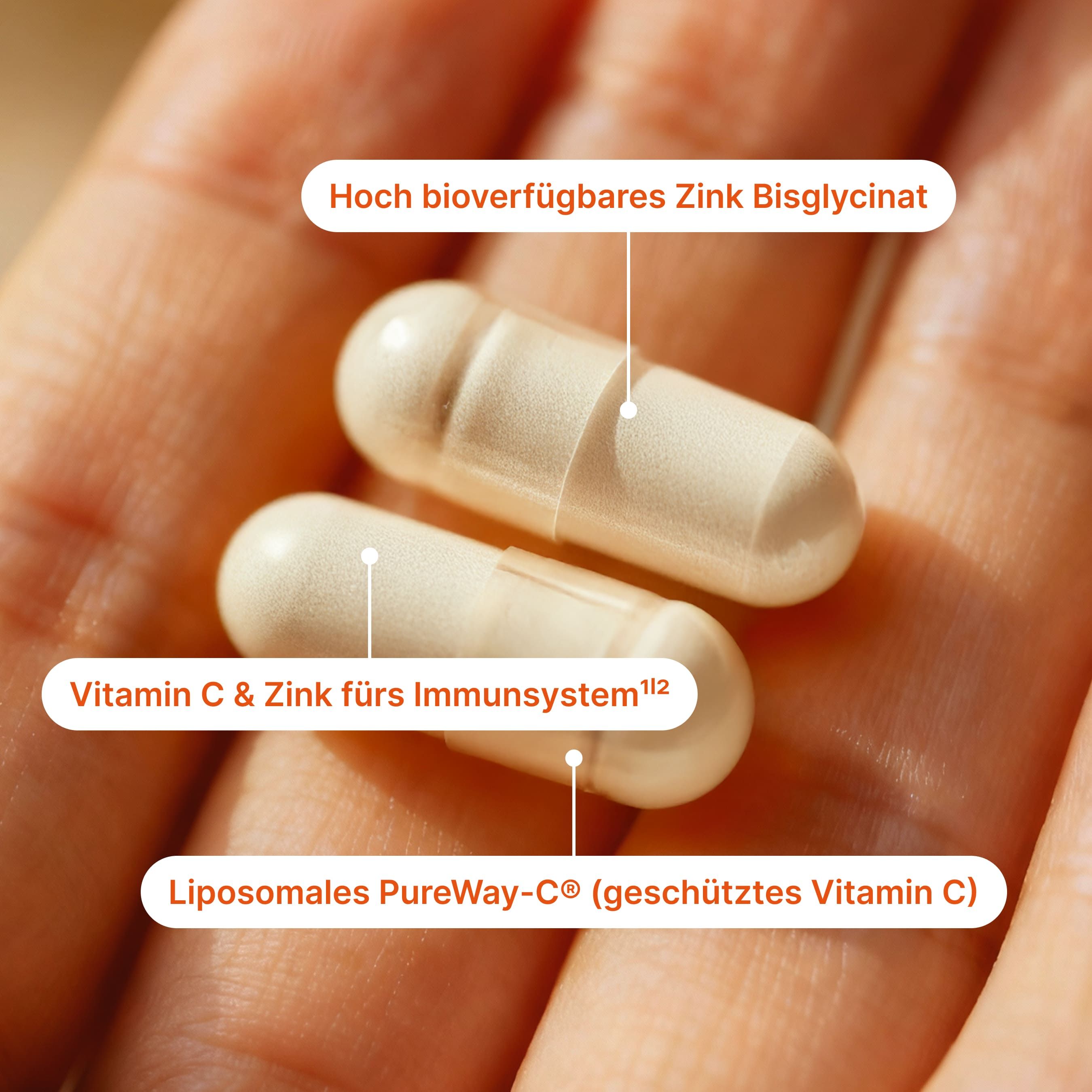 BRAINEFFECT Vitamin C & Zink Kapseln