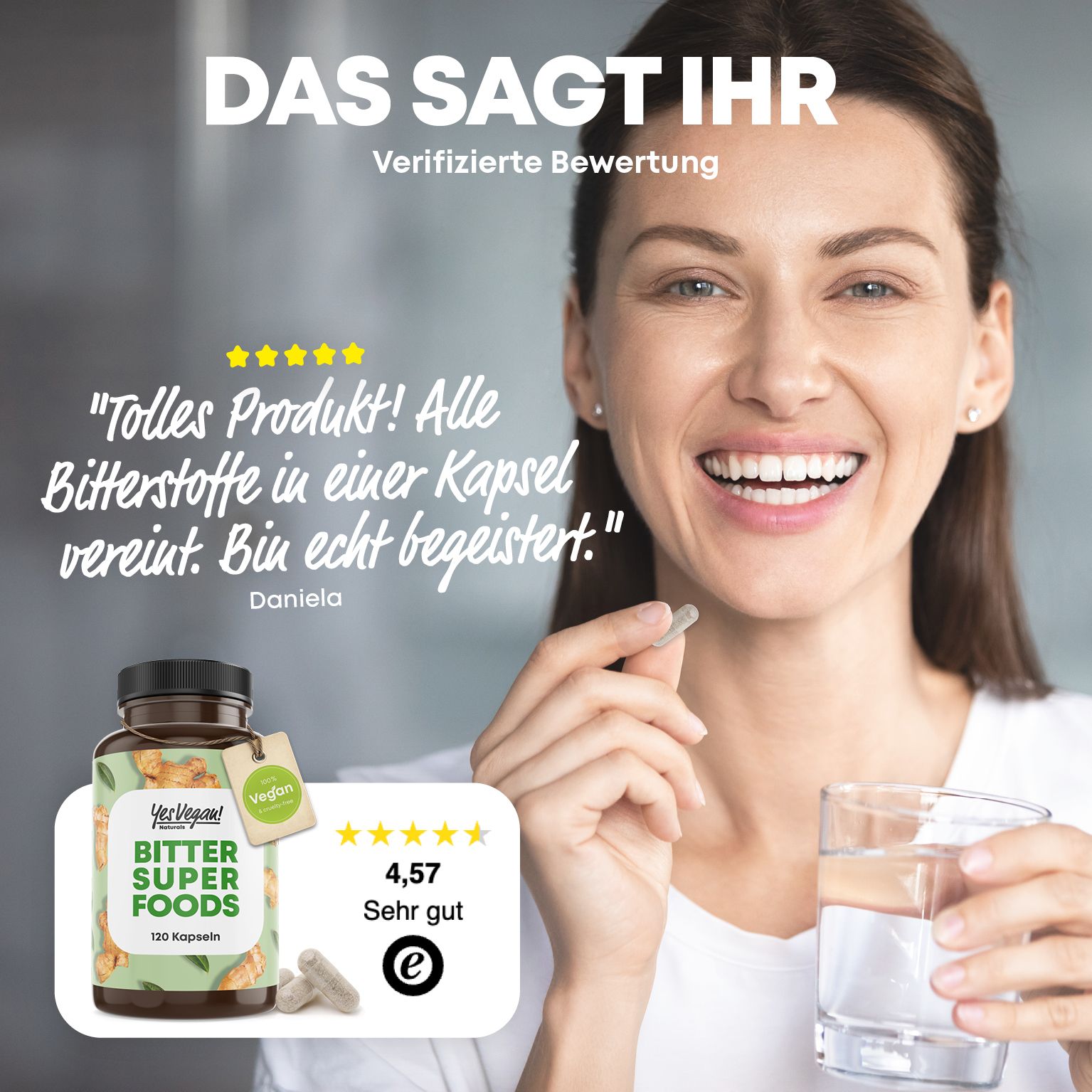 Yes Vegan® Bio Bitterstoffe - Kapseln