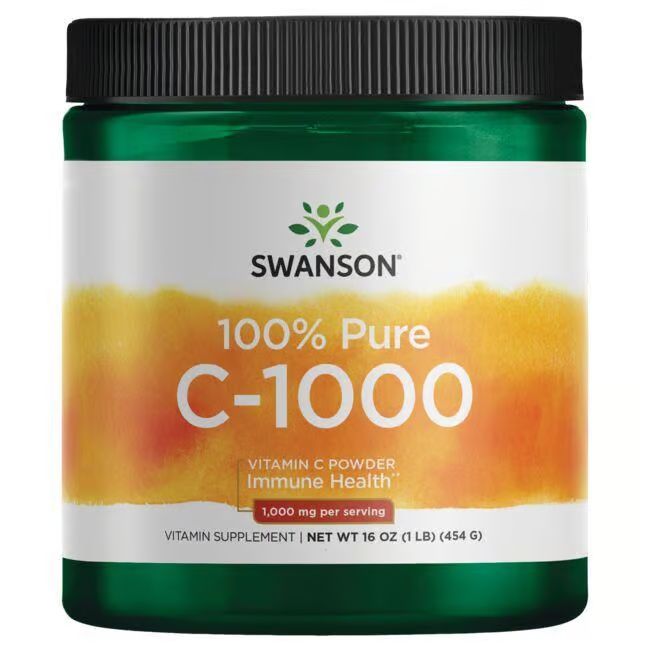 Swanson 100% reines C-1000 Vitamin C-Pulver 454 g