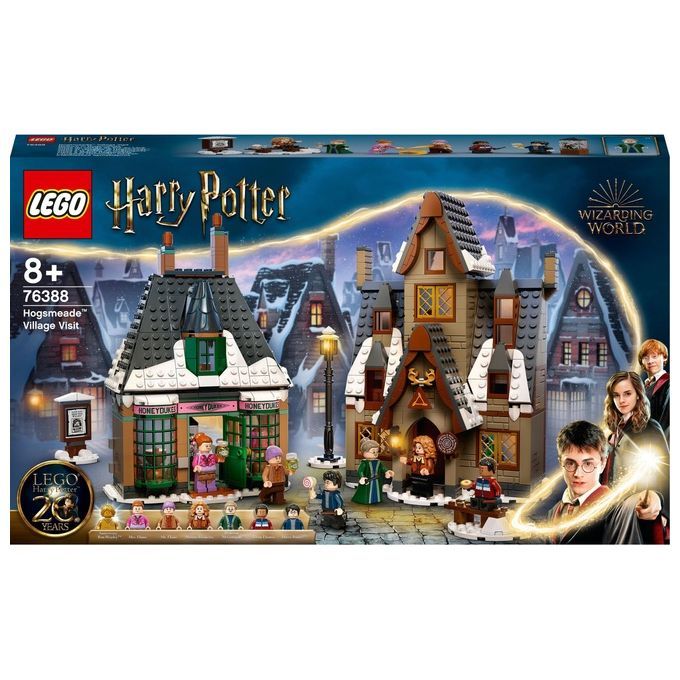 LEGO Harry Potter 76388 Visita al Villaggio Di Hogsmeade, 2 Case Giocattolo e 6 Minifigure, Giochi