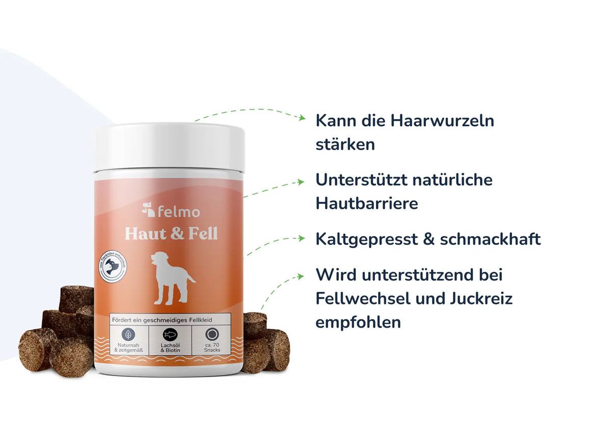 felmo Haut- & Fell-Snacks für Hunde