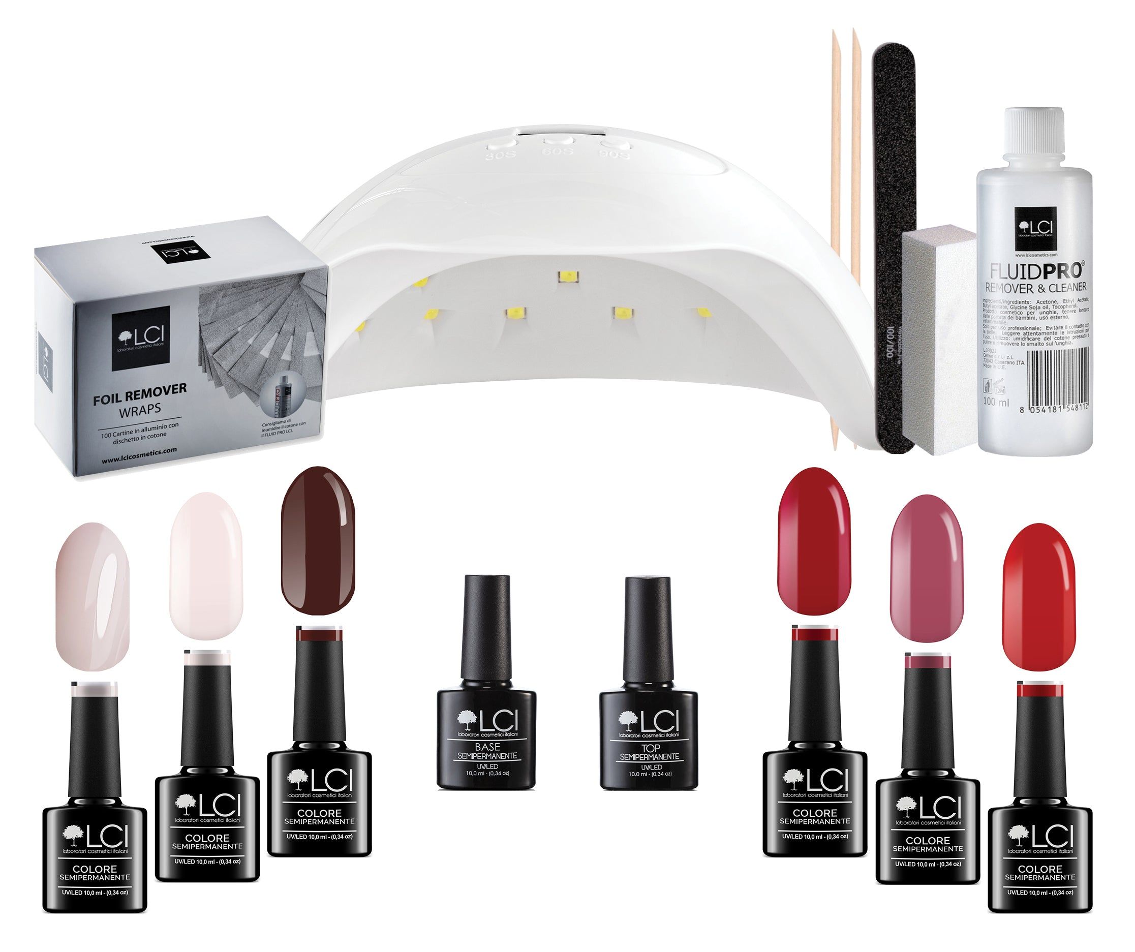 Kit Semipermanente LCI - 6 Colori - VIA DELLA SPIGA lampada igoo 48w