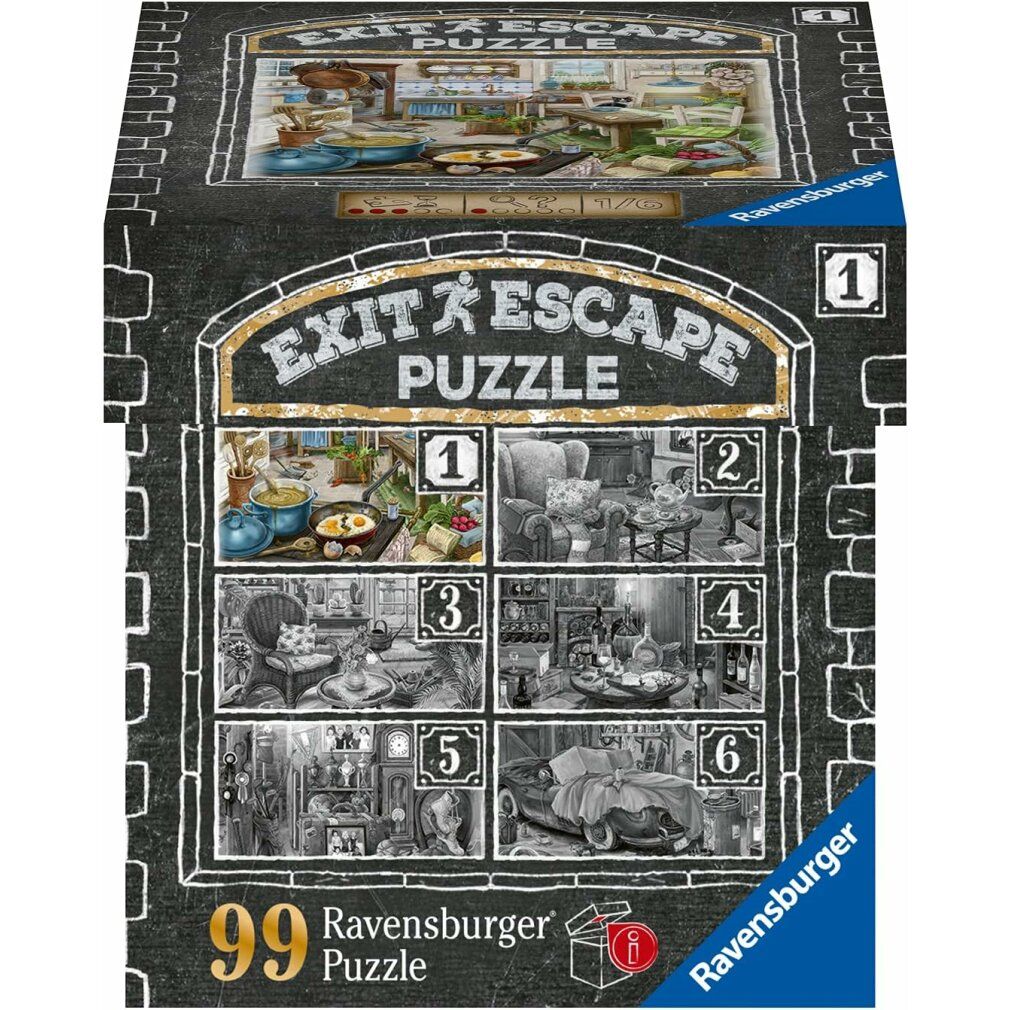 ravensburger Escape exit puzzle Haunted Mansion 1: In der küche 99 Teile
