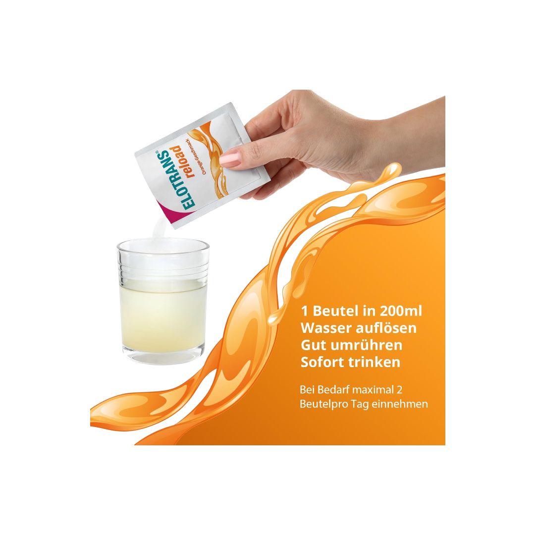 ELOTRANS reload - isotonische Elektrolyt-Glucose-Mischung