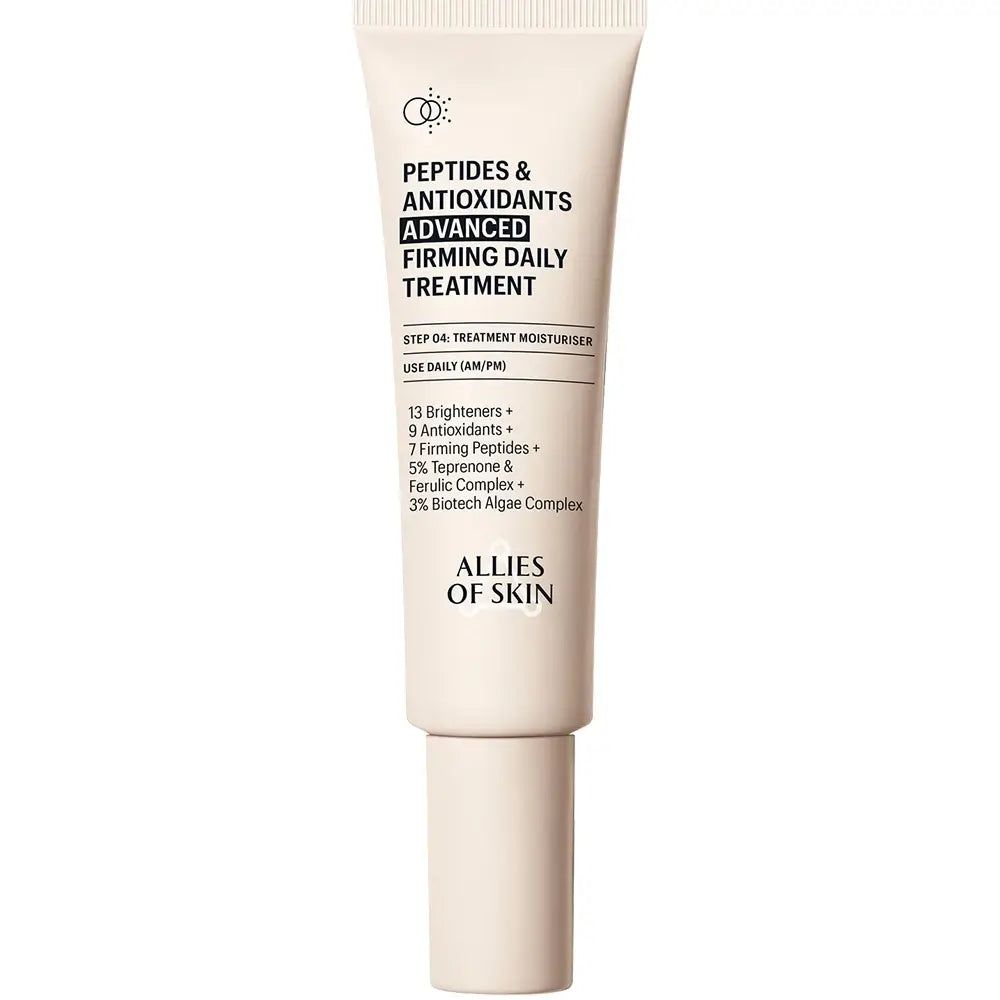 Beige Tube mit aufgedrucktem Produktnamen und Inhaltsstoffen.